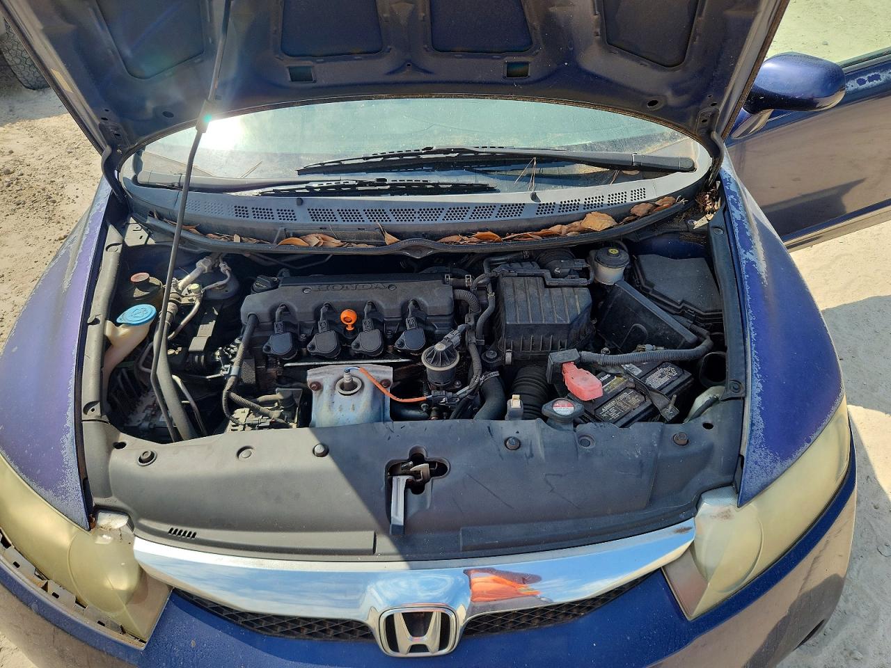 2010 Honda Civic Lx Blue vin: 2HGFA1F58AH580063