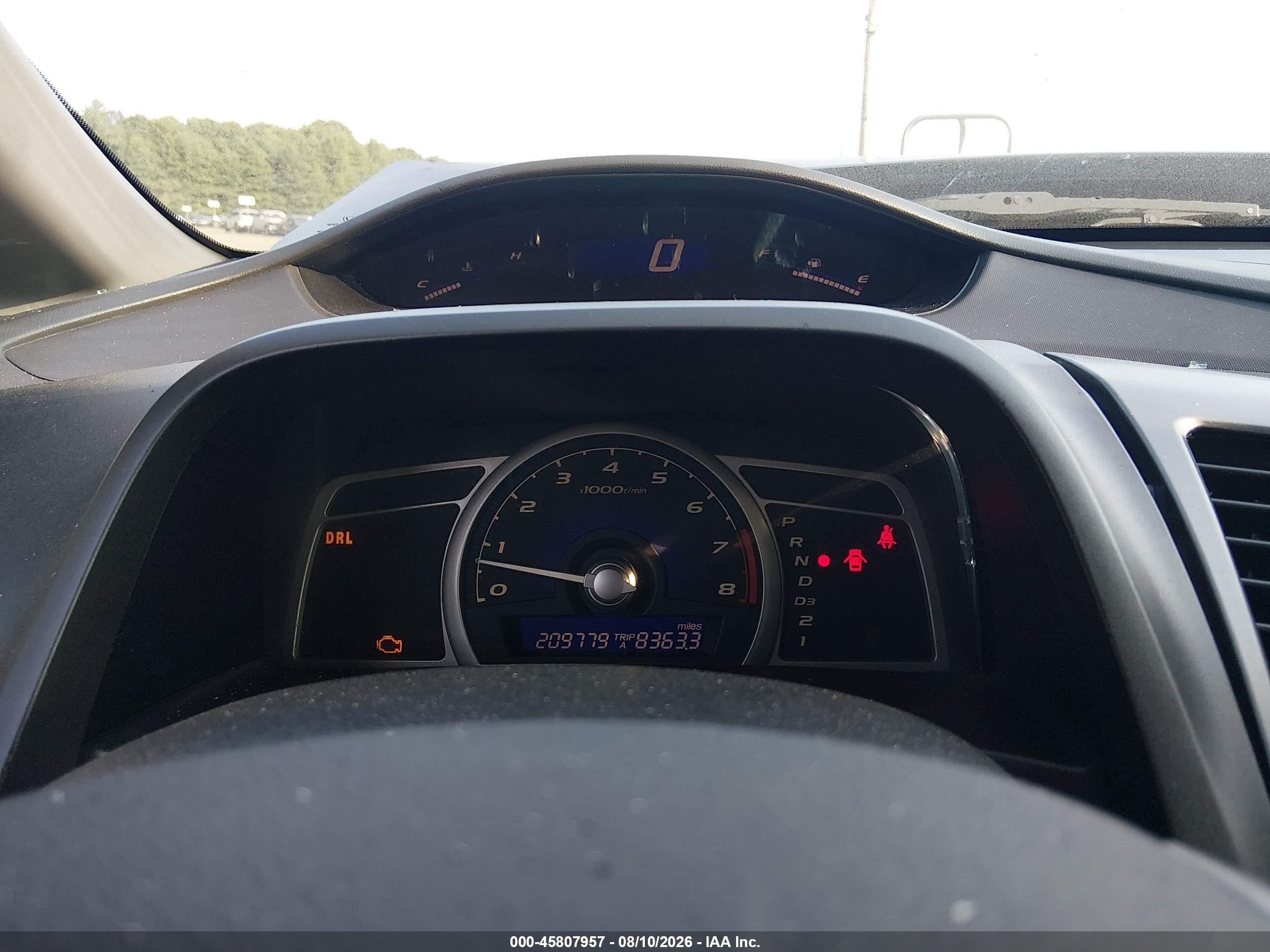 2010 Honda Civic Lx Blue vin: 2HGFA1F58AH580824