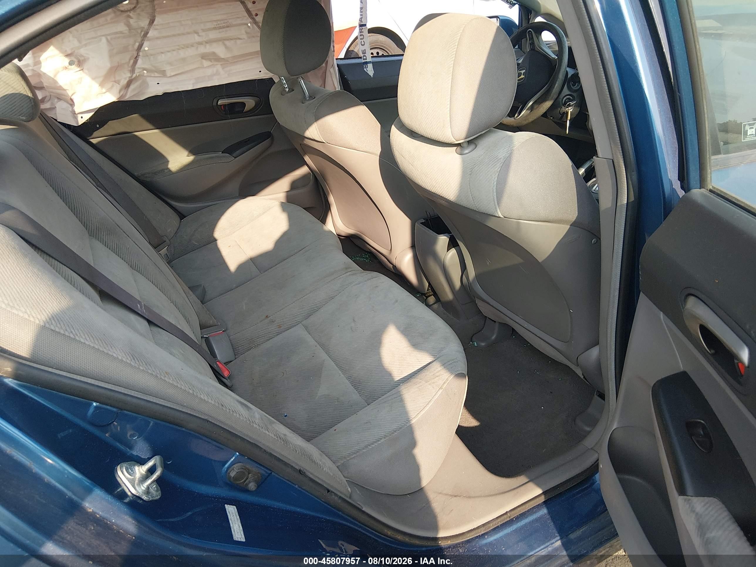 2010 Honda Civic Lx Blue vin: 2HGFA1F58AH580824