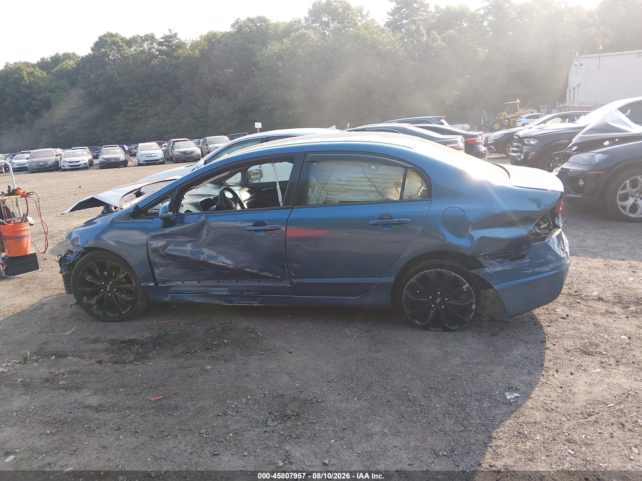 2010 Honda Civic Lx Blue vin: 2HGFA1F58AH580824