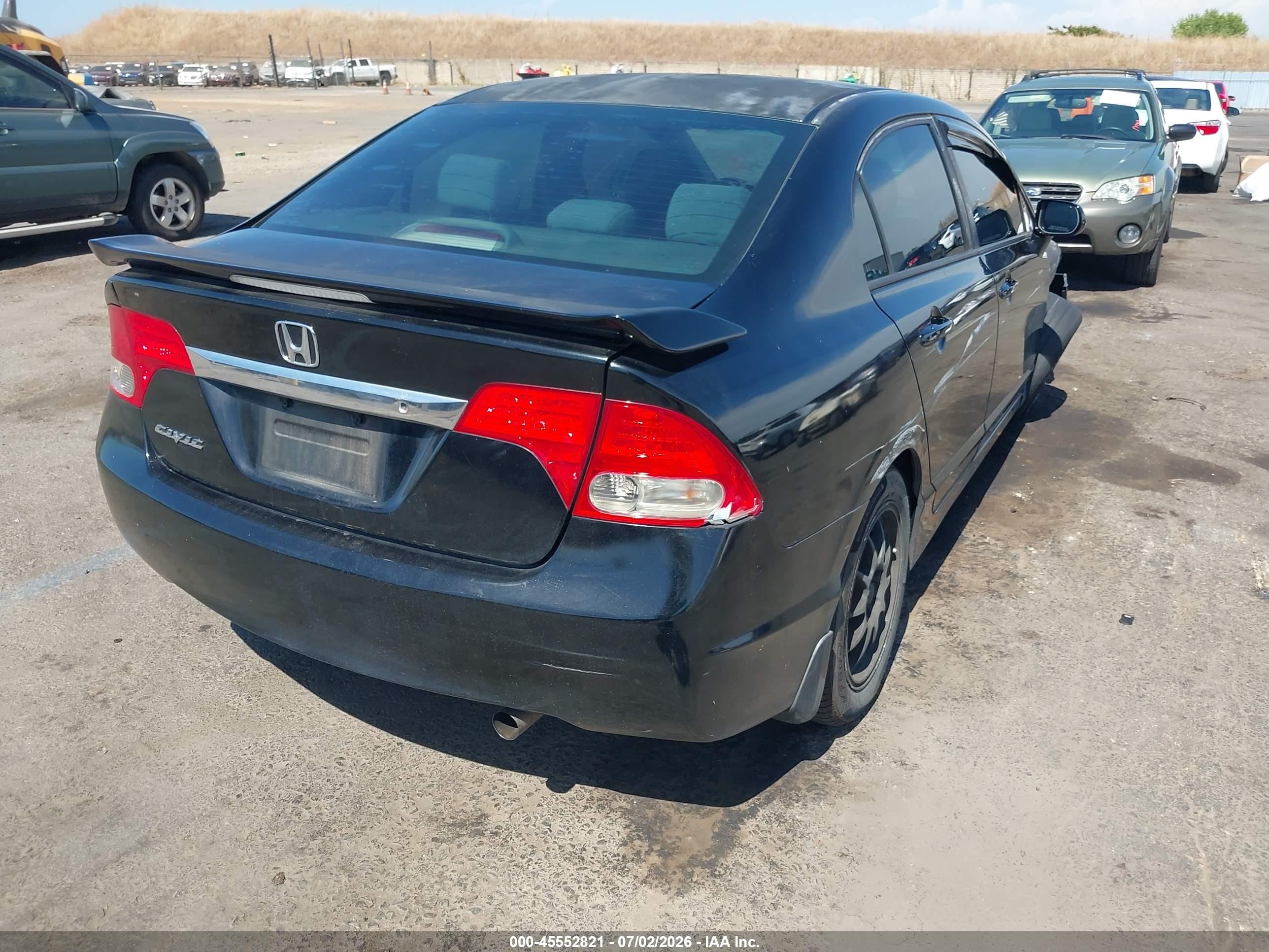 2010 Honda Civic Lx Black vin: 2HGFA1F58AH584307