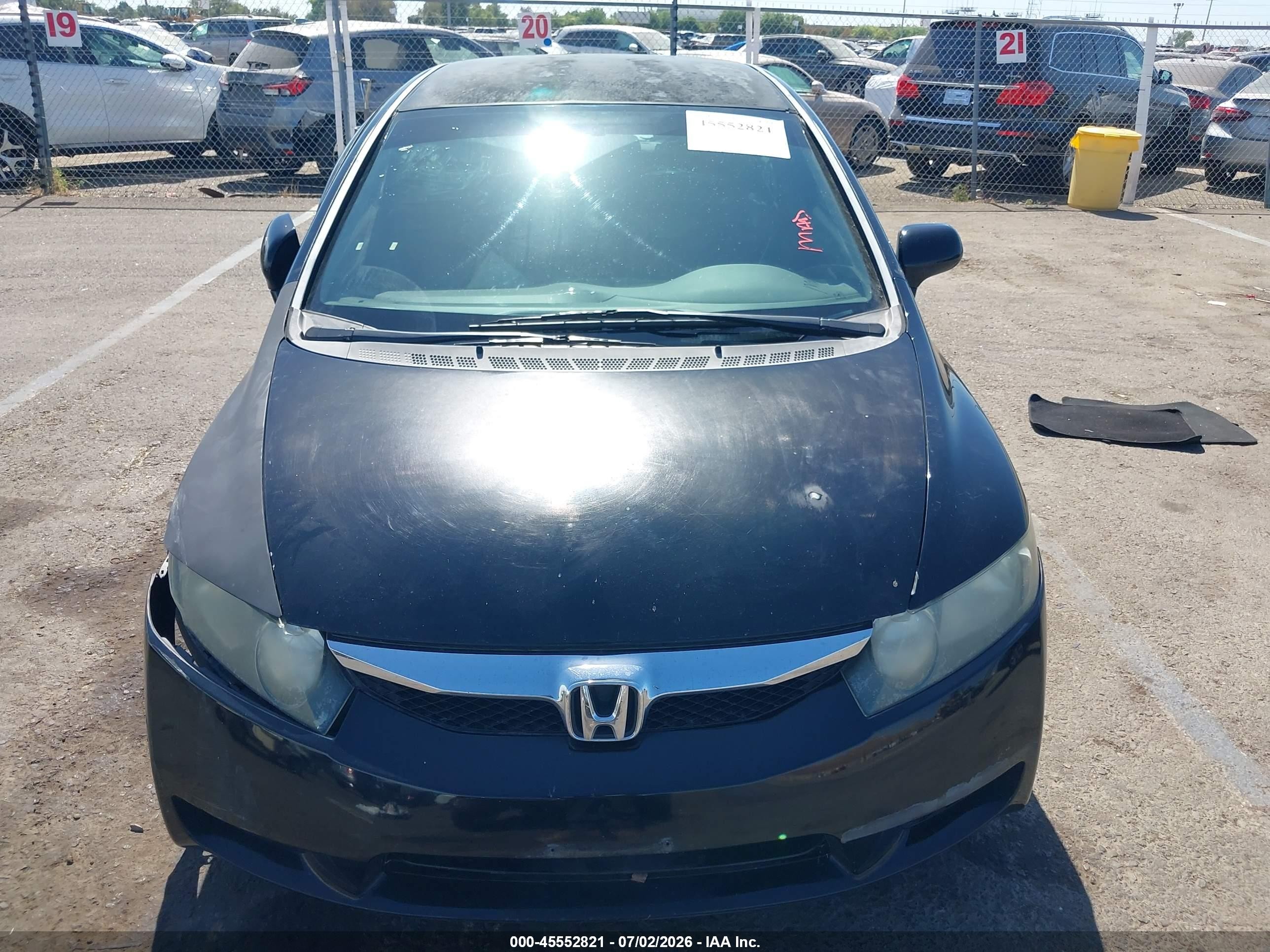 2010 Honda Civic Lx Black vin: 2HGFA1F58AH584307