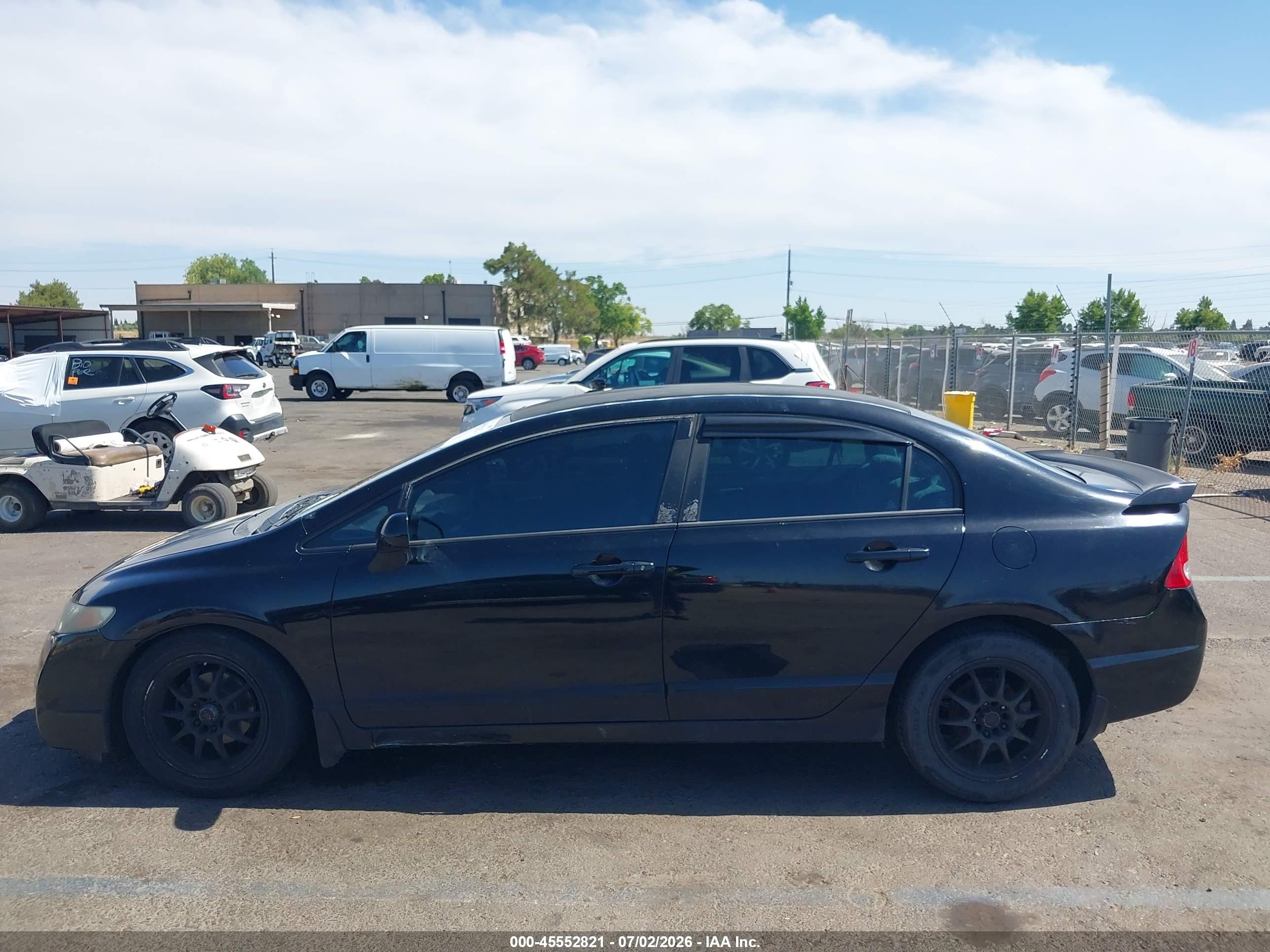 2010 Honda Civic Lx Black vin: 2HGFA1F58AH584307