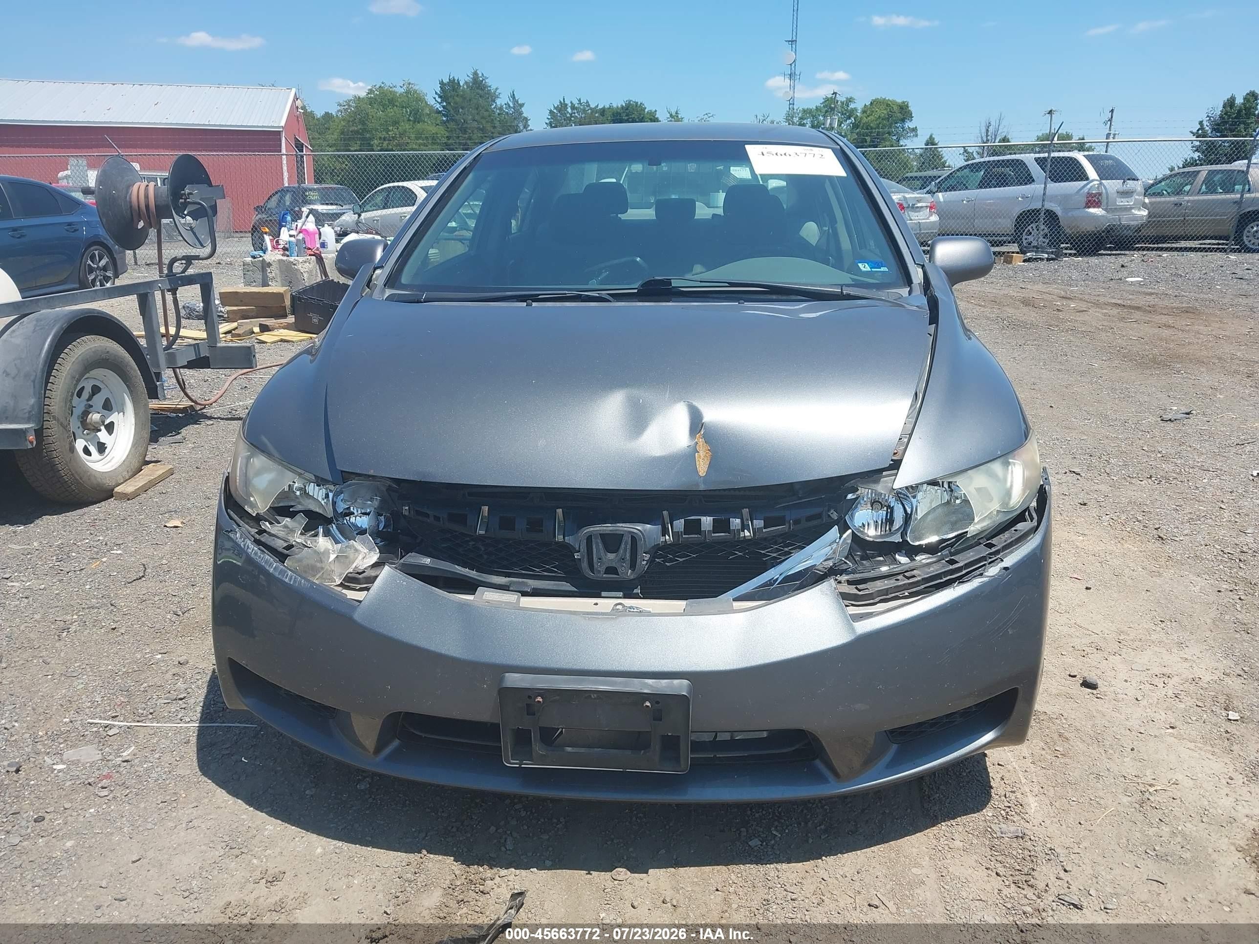 2011 Honda Civic Lx Gray vin: 2HGFA1F58BH301616