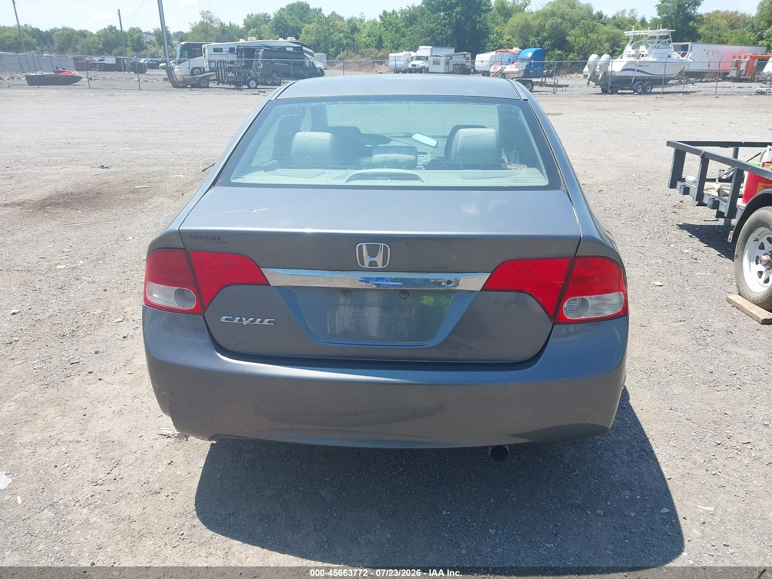 2011 Honda Civic Lx Gray vin: 2HGFA1F58BH301616
