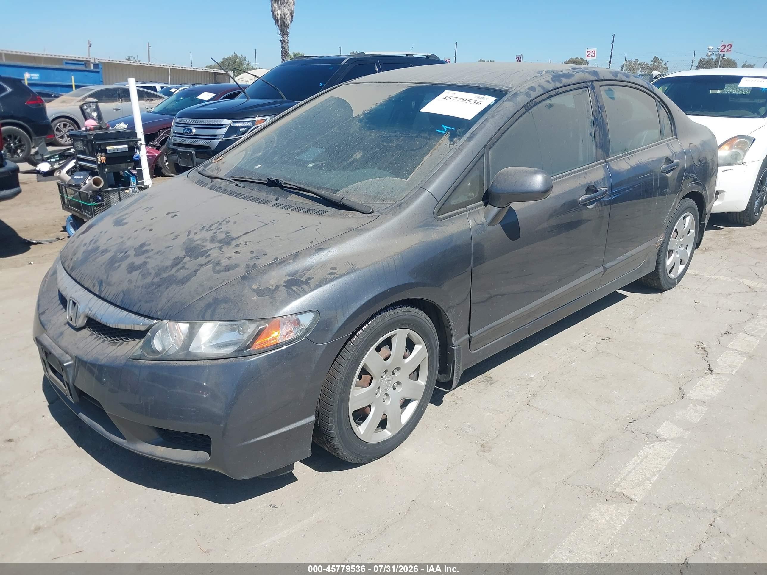 2011 Honda Civic Lx Gray vin: 2HGFA1F58BH308677