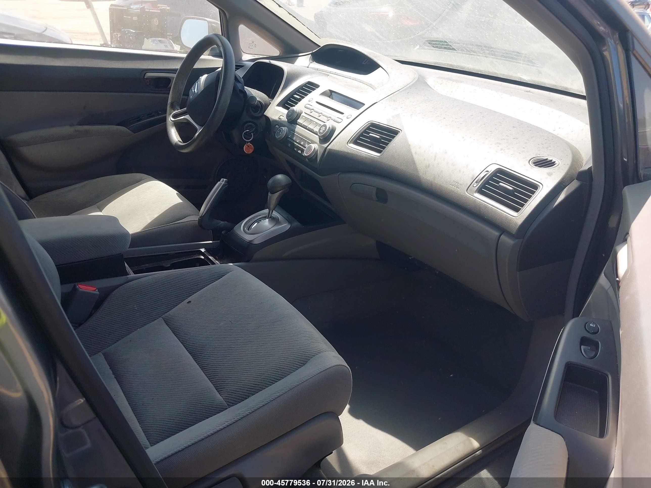 2011 Honda Civic Lx Gray vin: 2HGFA1F58BH308677