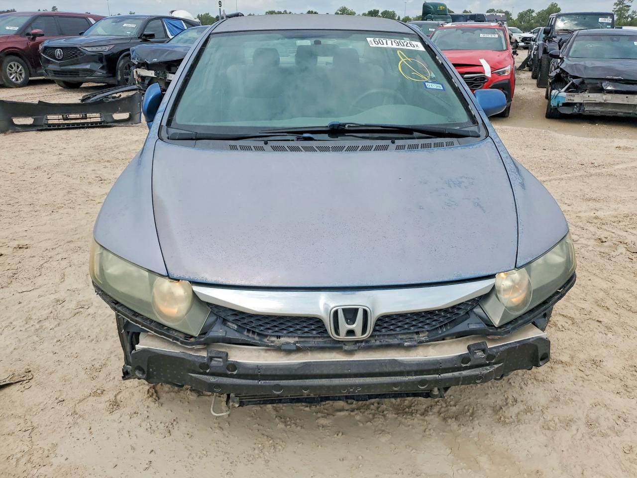 2011 Honda Civic Lx Blue vin: 2HGFA1F58BH506577