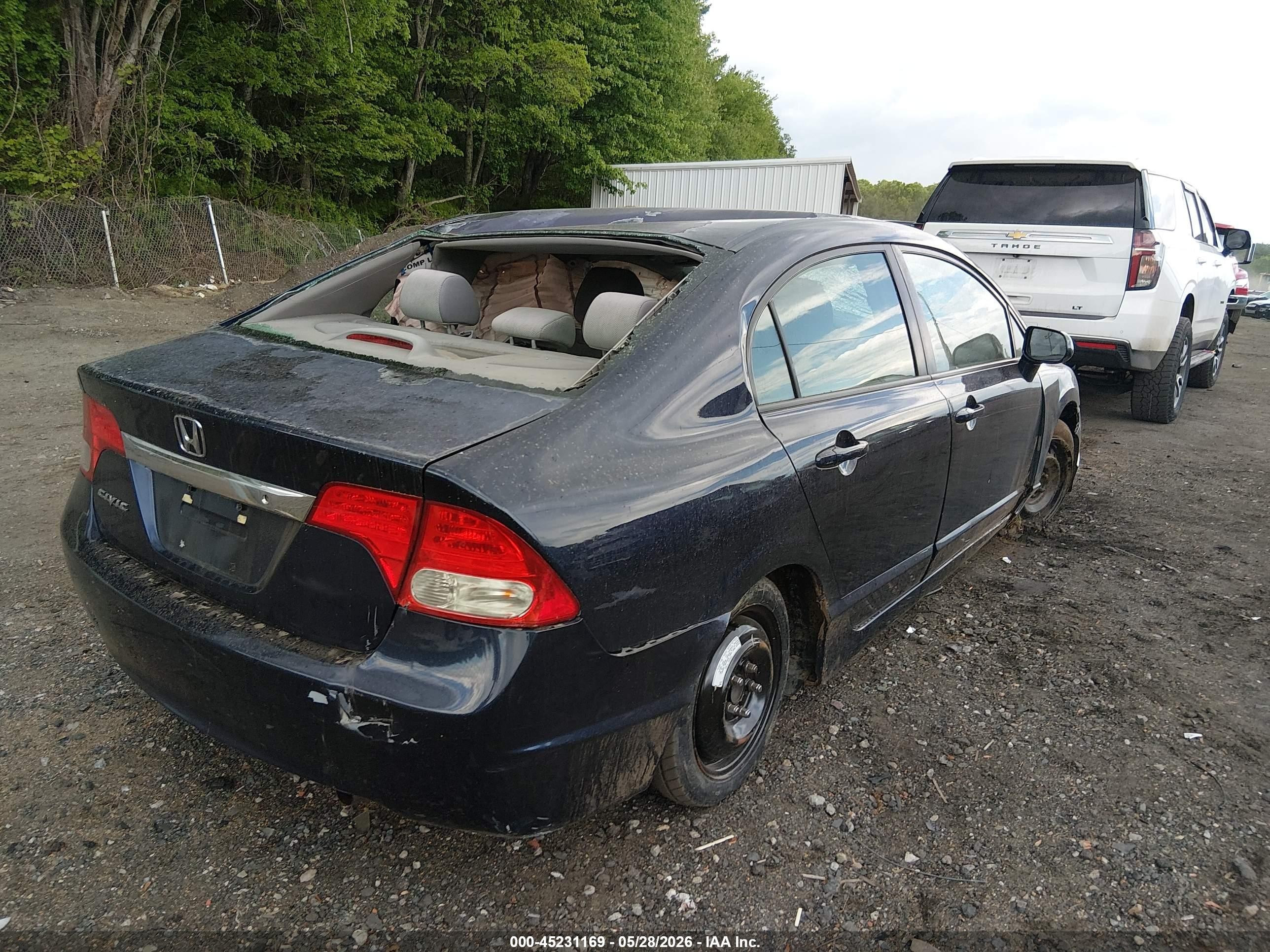 2011 Honda Civic Lx Dark Blue vin: 2HGFA1F58BH510113