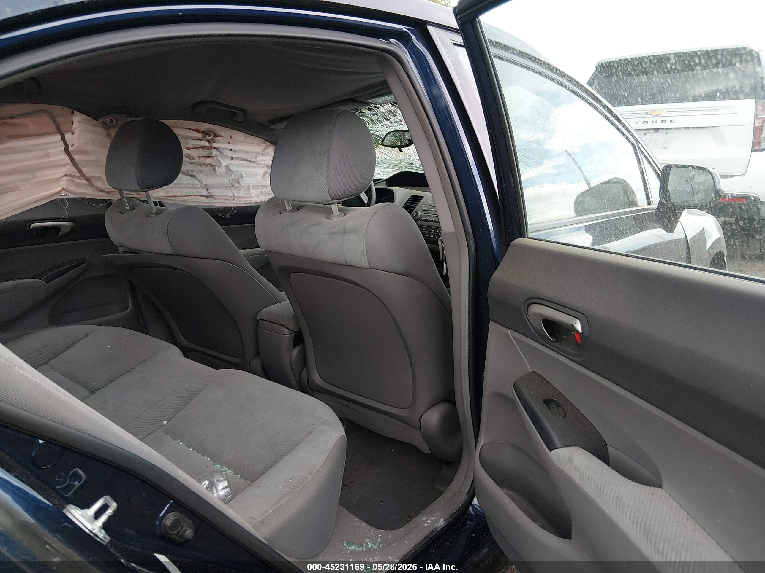 2011 Honda Civic Lx Dark Blue vin: 2HGFA1F58BH510113