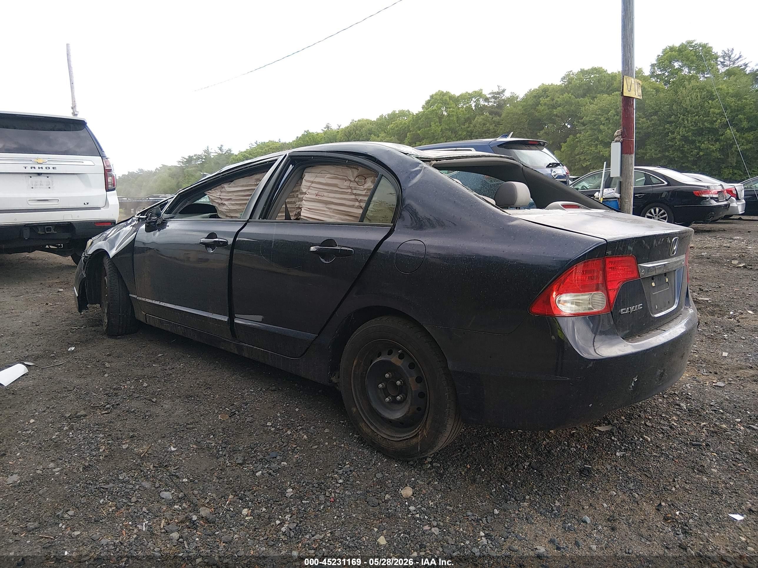 2011 Honda Civic Lx Dark Blue vin: 2HGFA1F58BH510113
