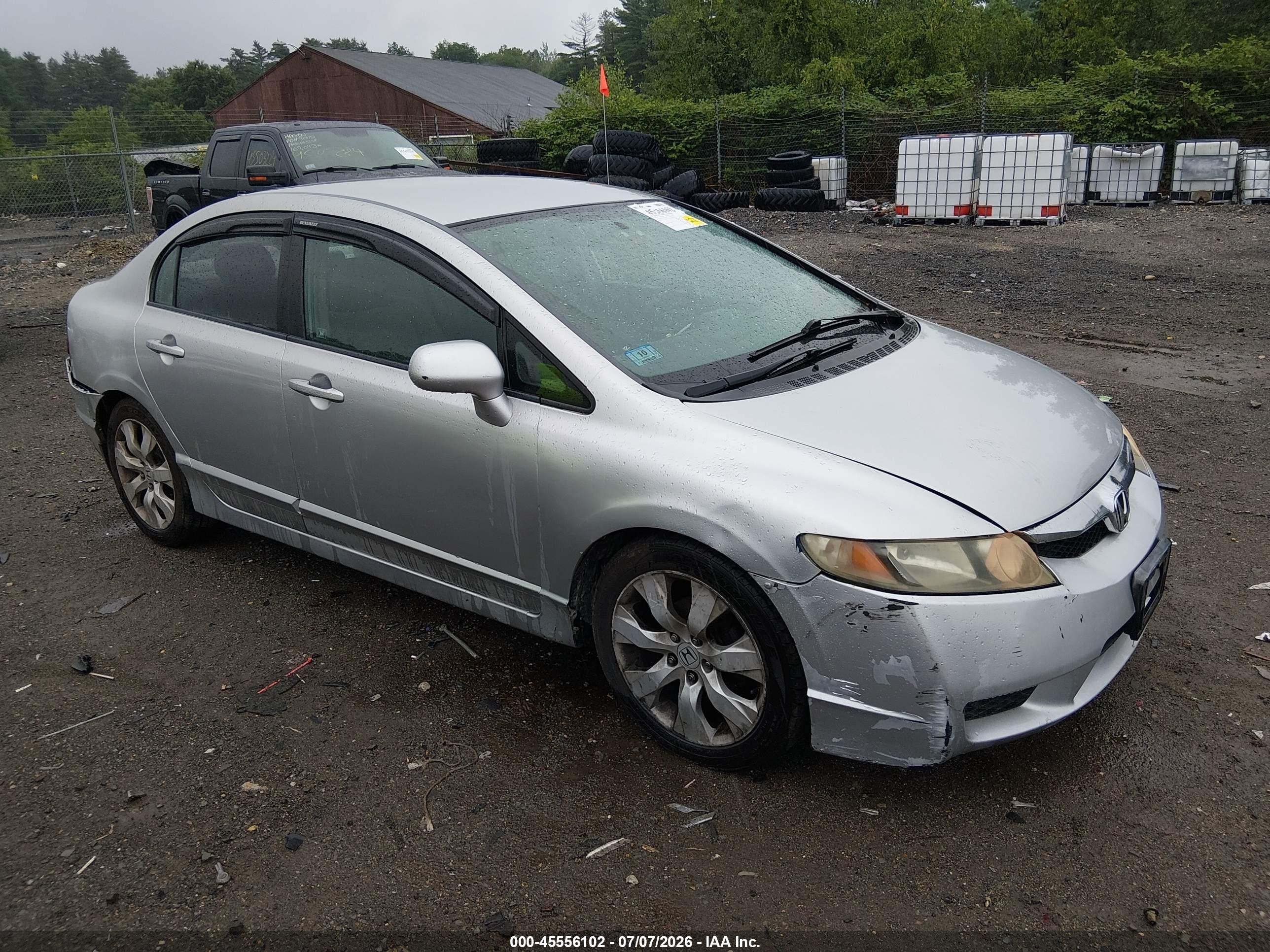 2011 Honda Civic Lx Silver vin: 2HGFA1F58BH514940