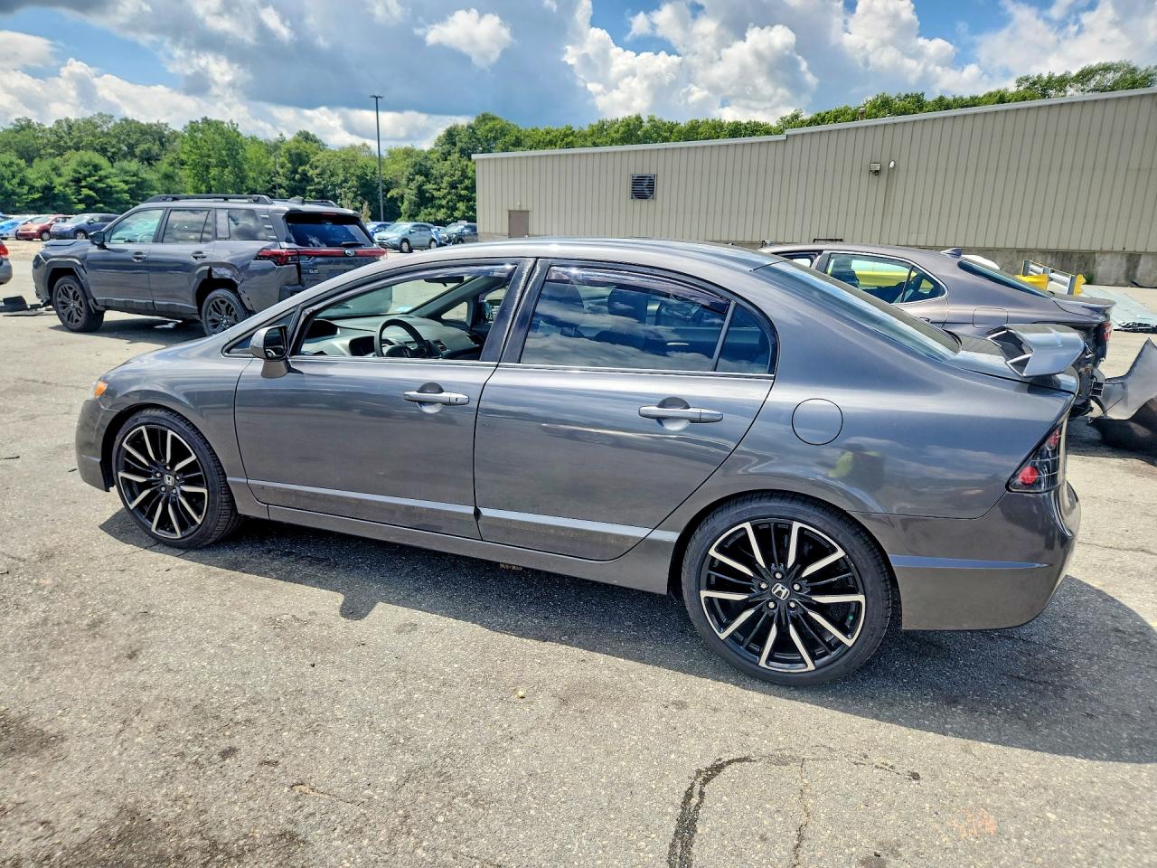 2011 Honda Civic Lx Gray vin: 2HGFA1F58BH528725