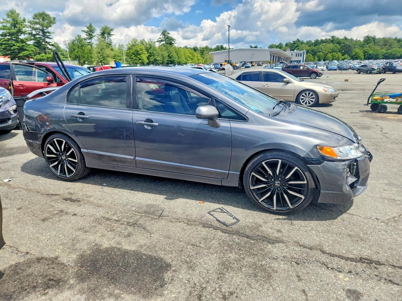 2011 Honda Civic Lx Gray vin: 2HGFA1F58BH528725