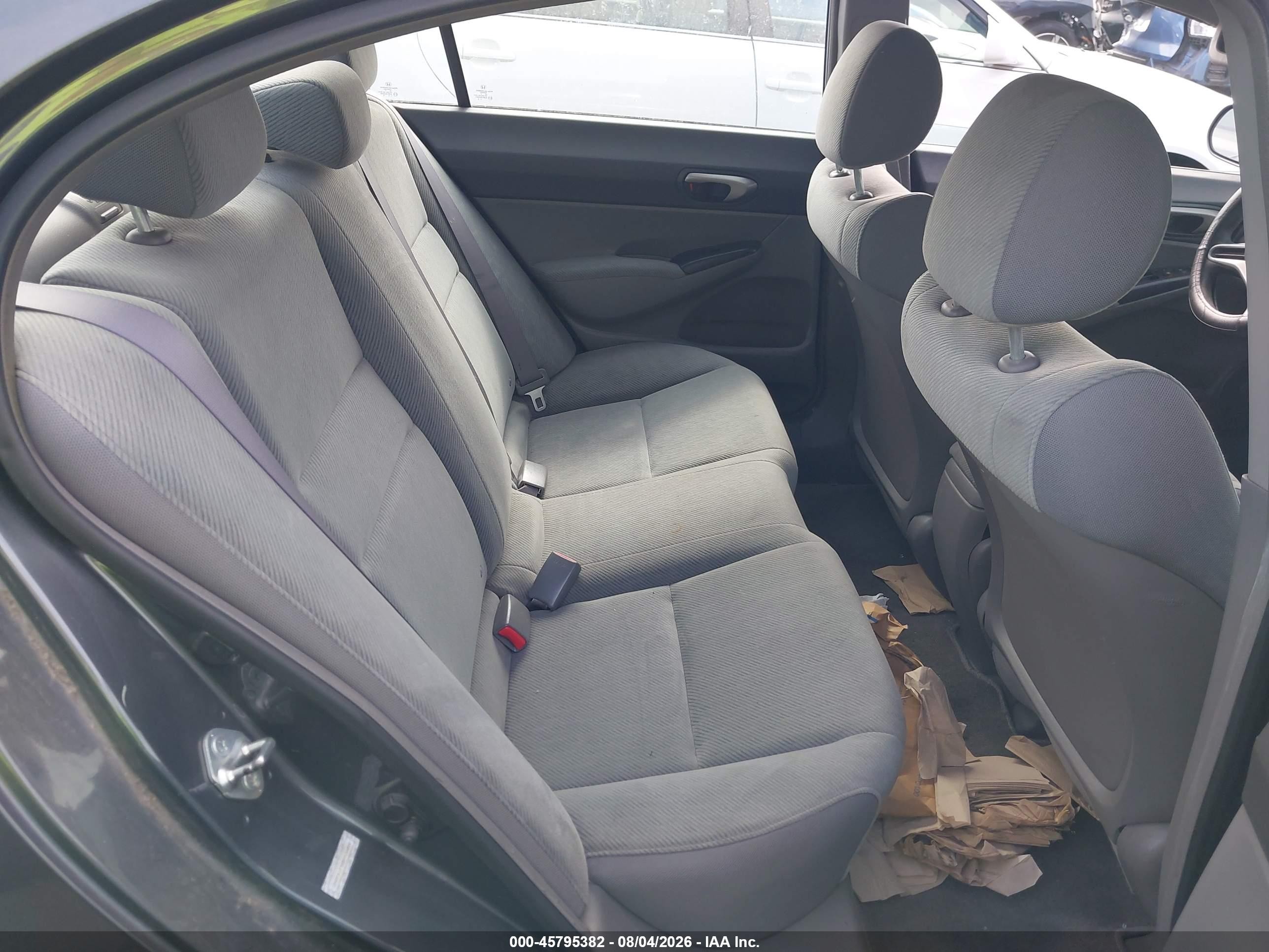 2011 Honda Civic Lx Gray vin: 2HGFA1F58BH536808