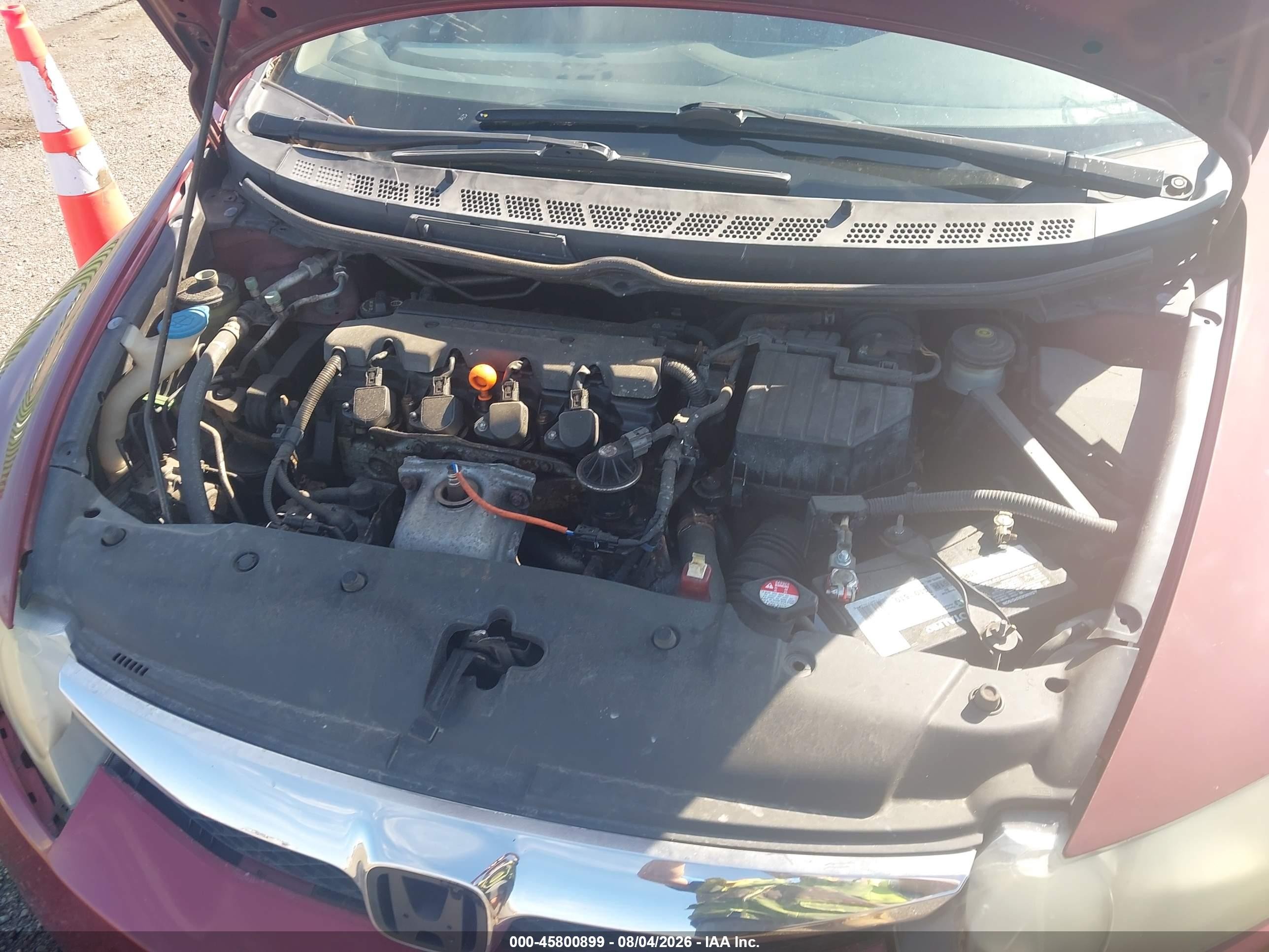 2011 Honda Civic Lx Red vin: 2HGFA1F58BH540289