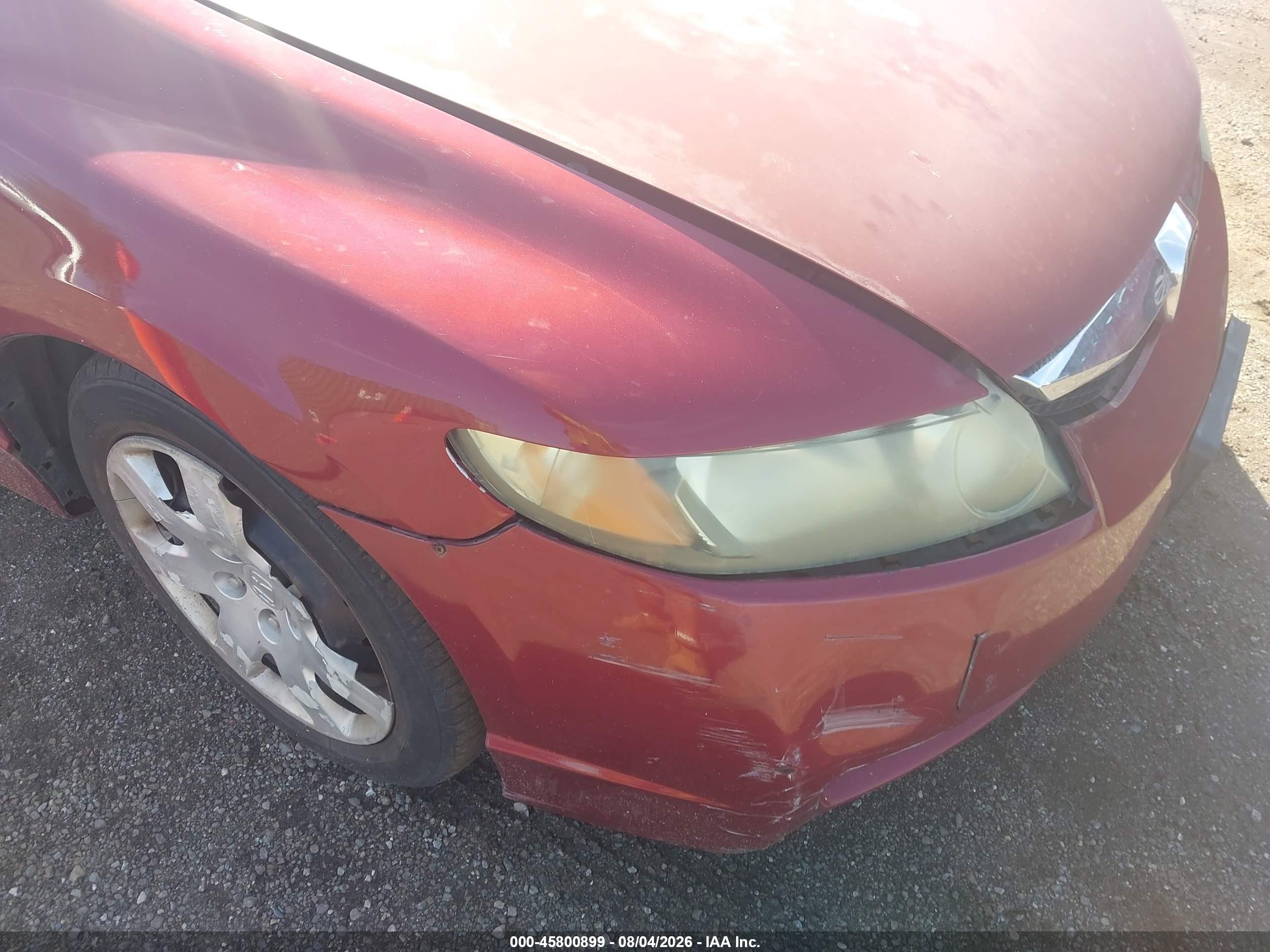 2011 Honda Civic Lx Red vin: 2HGFA1F58BH540289