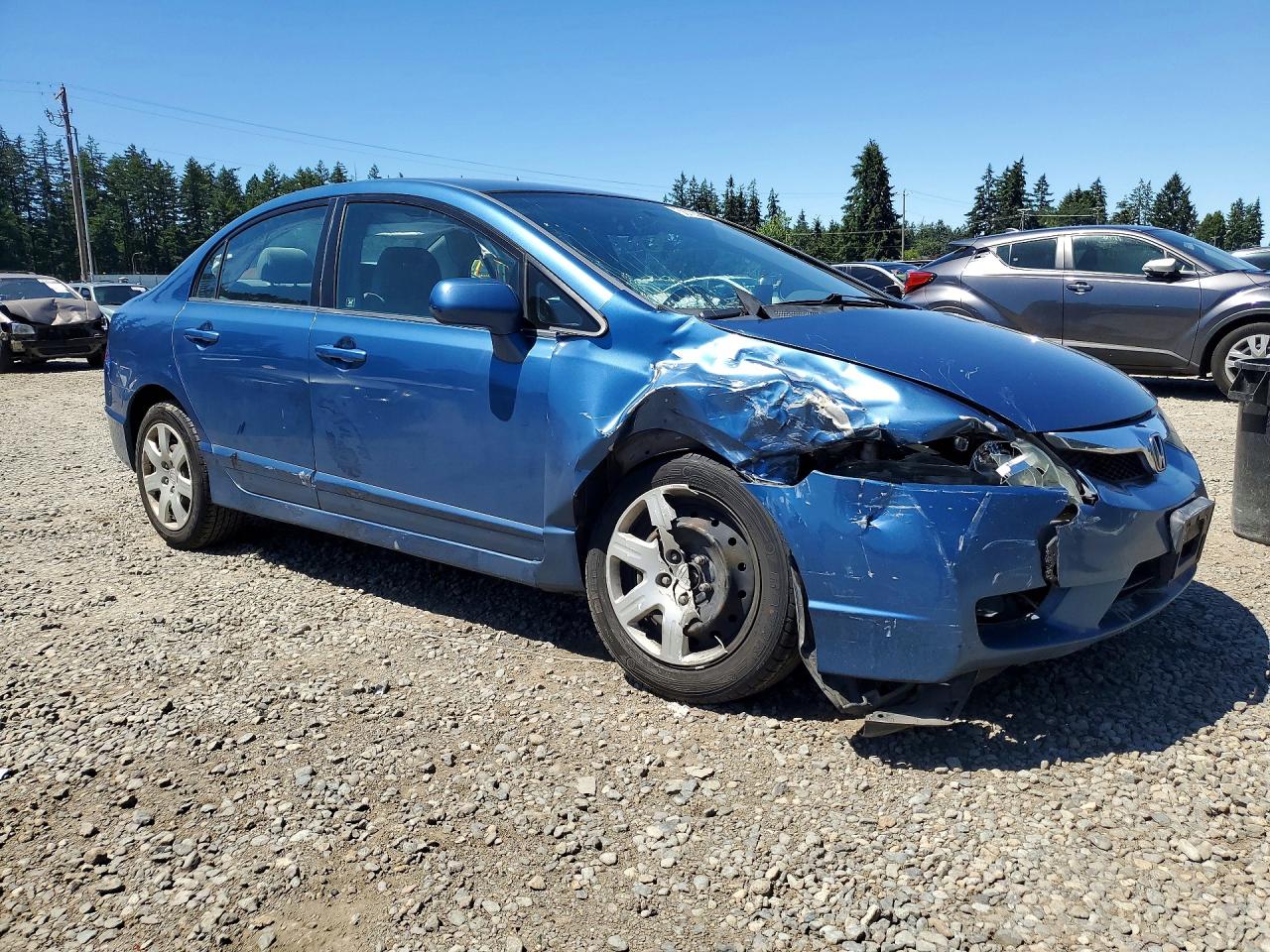 2011 Honda Civic Lx Синий vin: 2HGFA1F58BH544990