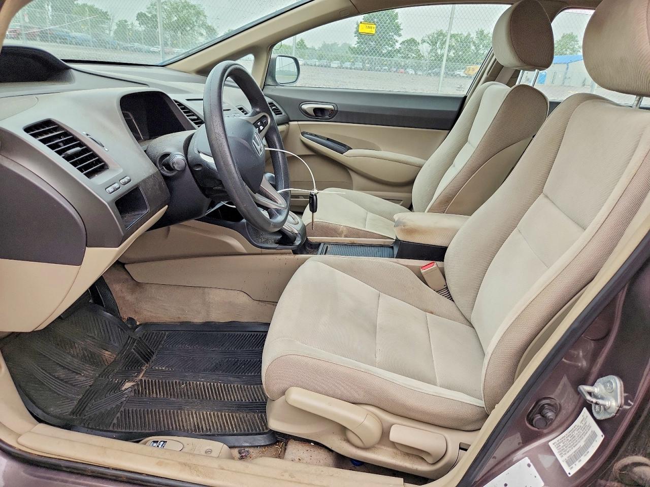 2011 Honda Civic Lx Brown vin: 2HGFA1F58BH546027