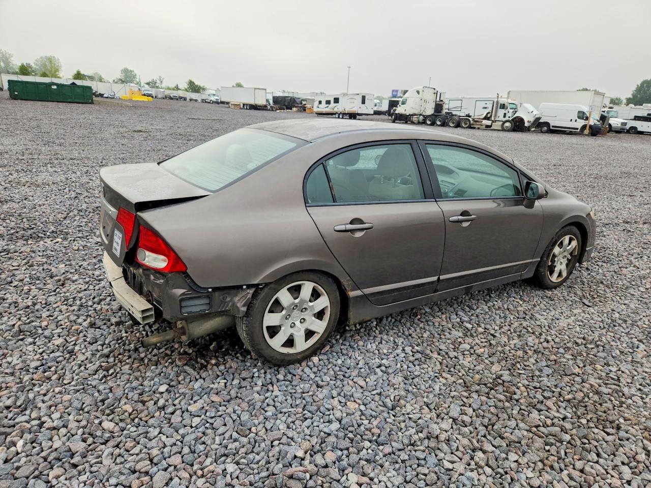 2011 Honda Civic Lx Brown vin: 2HGFA1F58BH546027