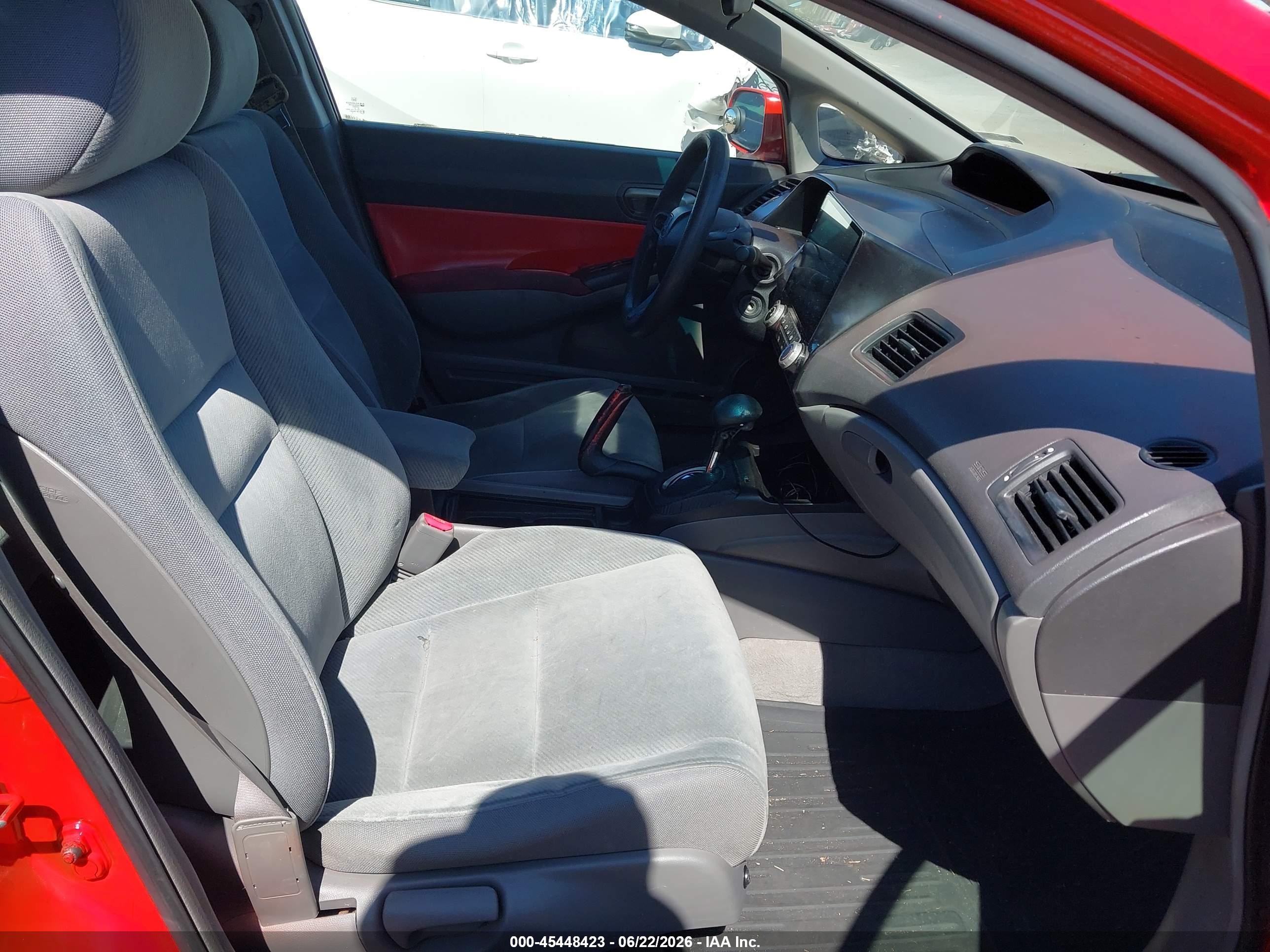 2010 Honda Civic Lx Red vin: 2HGFA1F59AH301008