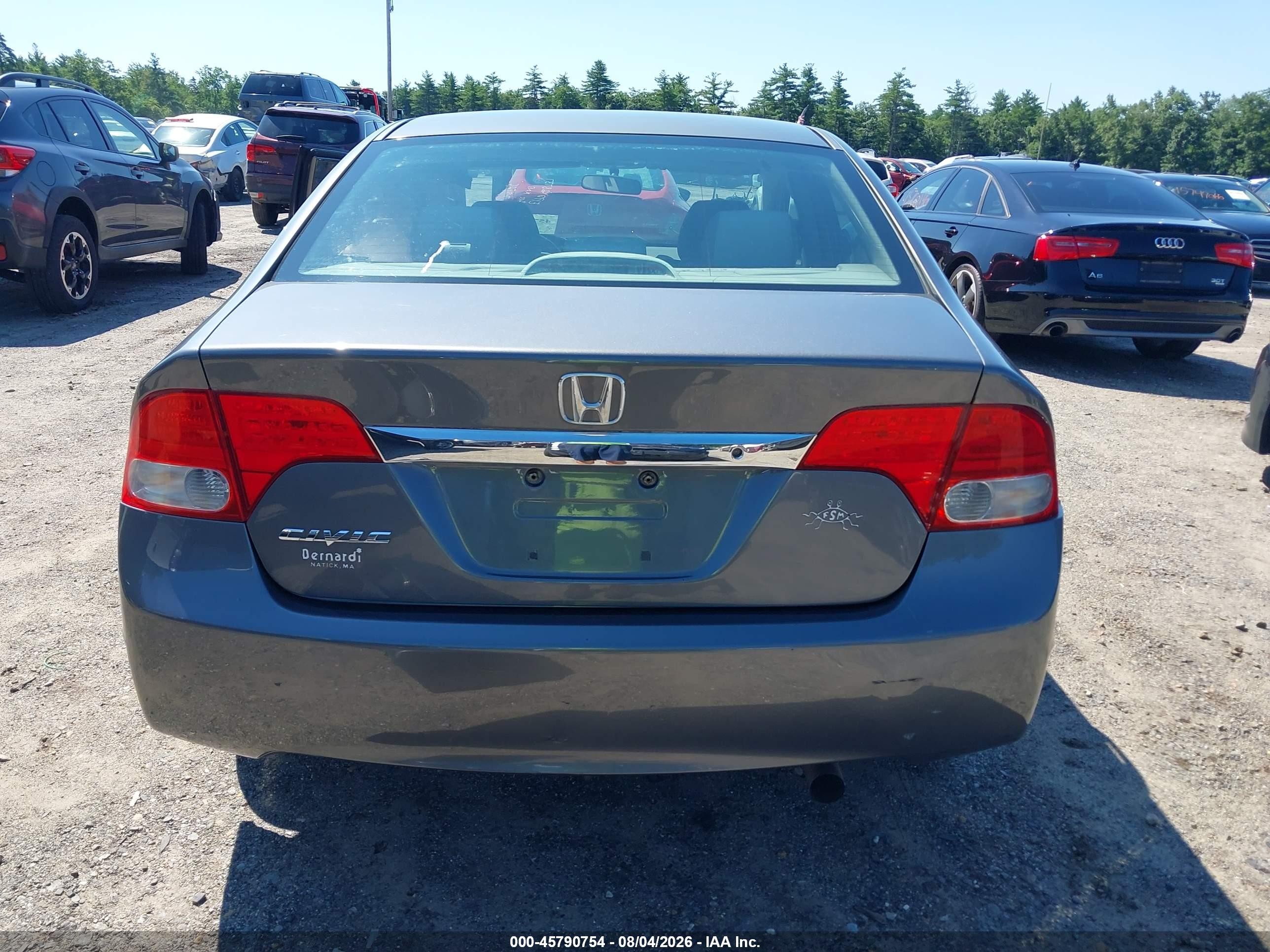 2010 Honda Civic Lx Gray vin: 2HGFA1F59AH304460