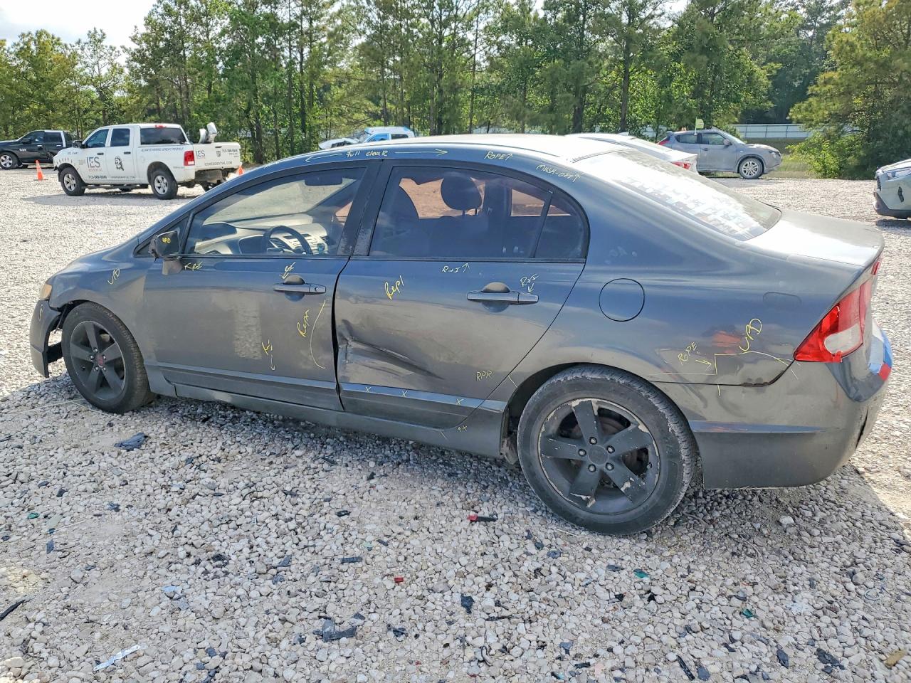 2010 Honda Civic Lx Gray vin: 2HGFA1F59AH306001