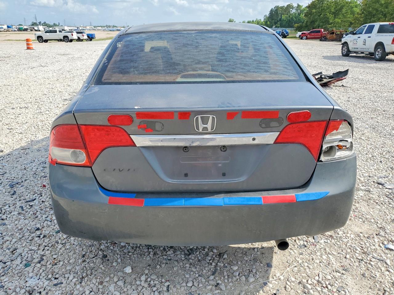 2010 Honda Civic Lx Gray vin: 2HGFA1F59AH306001