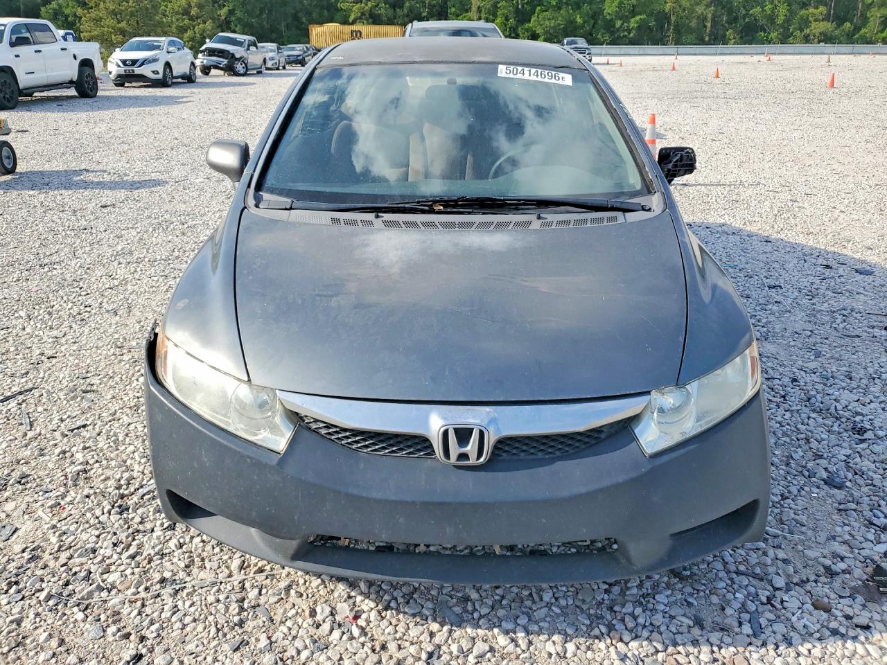 2010 Honda Civic Lx Gray vin: 2HGFA1F59AH306001