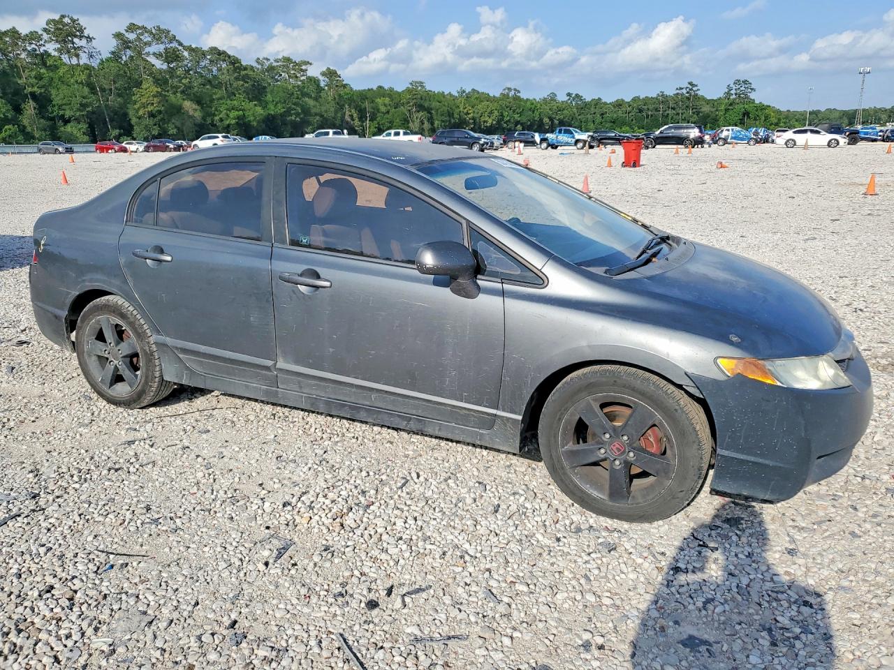 2010 Honda Civic Lx Gray vin: 2HGFA1F59AH306001