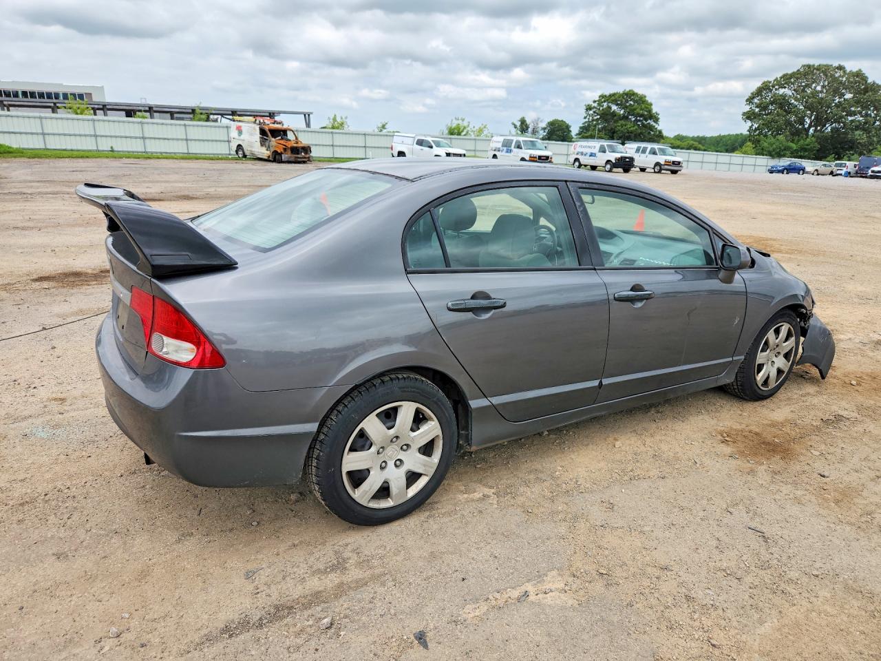 2010 Honda Civic Lx Gray vin: 2HGFA1F59AH308976