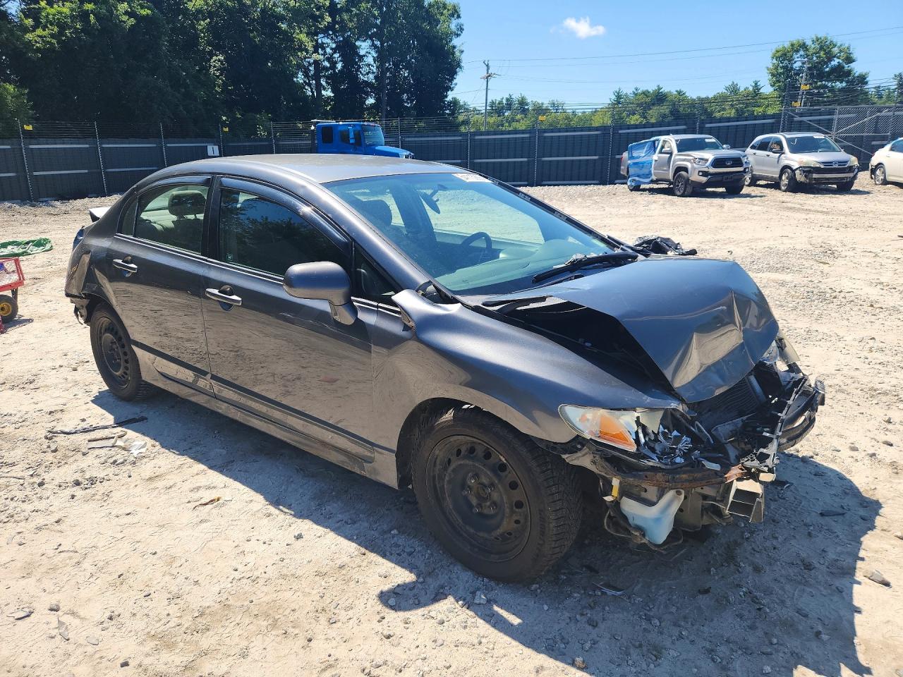2010 Honda Civic Lx Gray vin: 2HGFA1F59AH311246