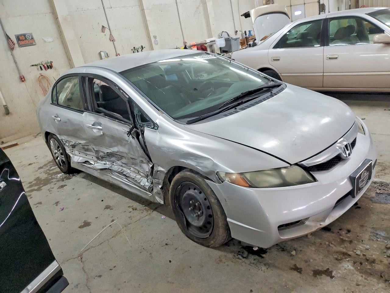 2010 Honda Civic Lx Silver vin: 2HGFA1F59AH315913