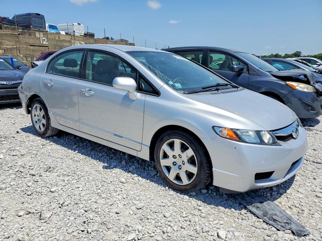 2010 Honda Civic Lx Silver vin: 2HGFA1F59AH316799