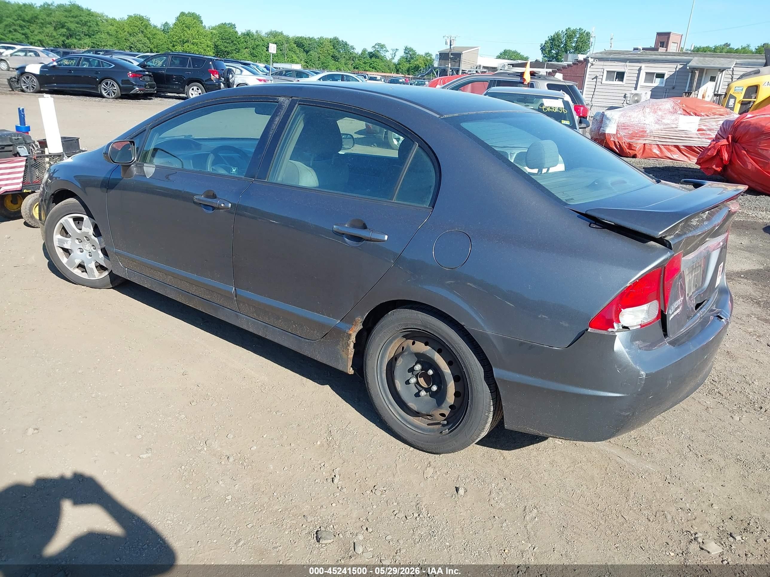 2010 Honda Civic Lx Gray vin: 2HGFA1F59AH319704