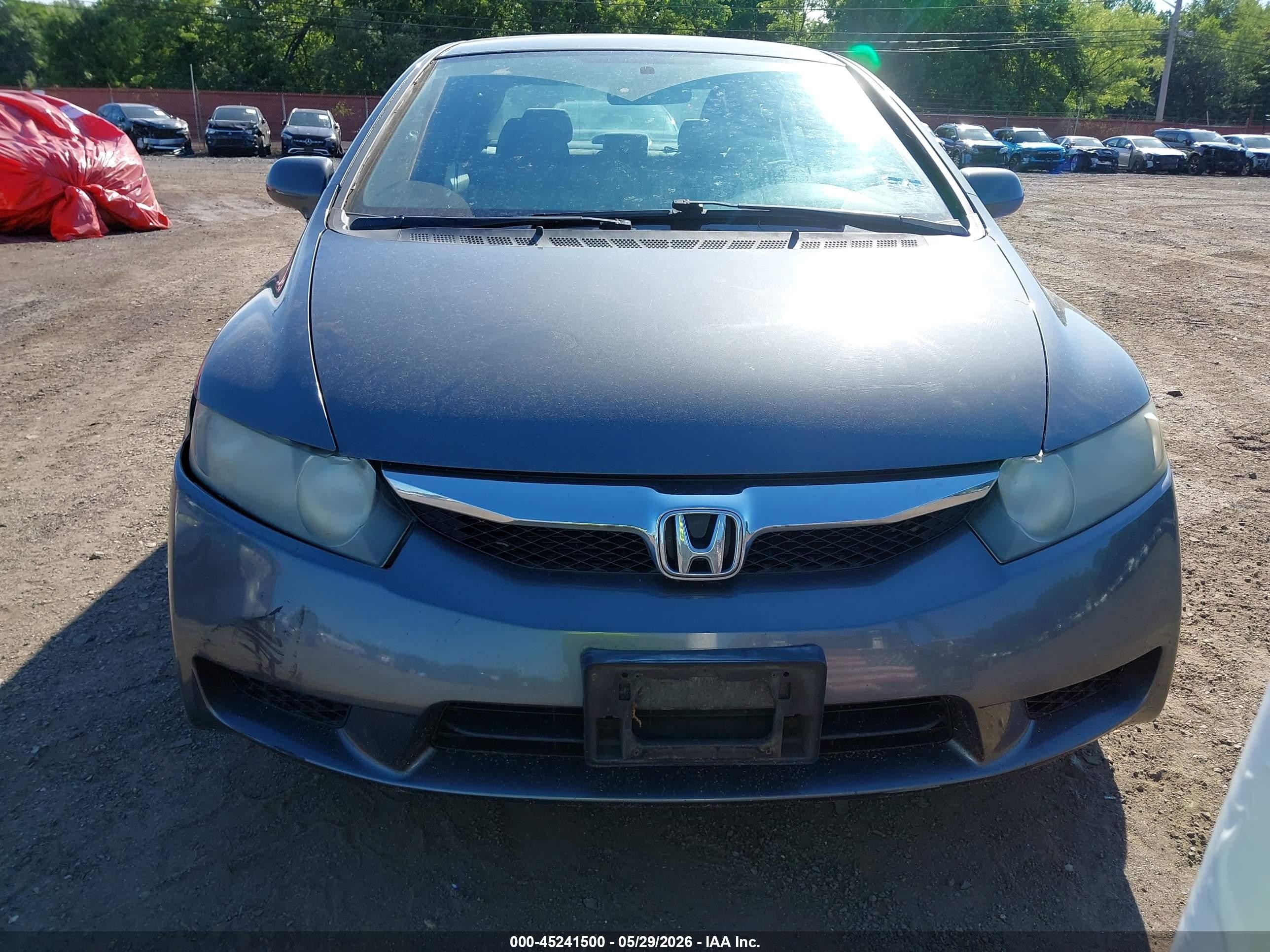 2010 Honda Civic Lx Gray vin: 2HGFA1F59AH319704
