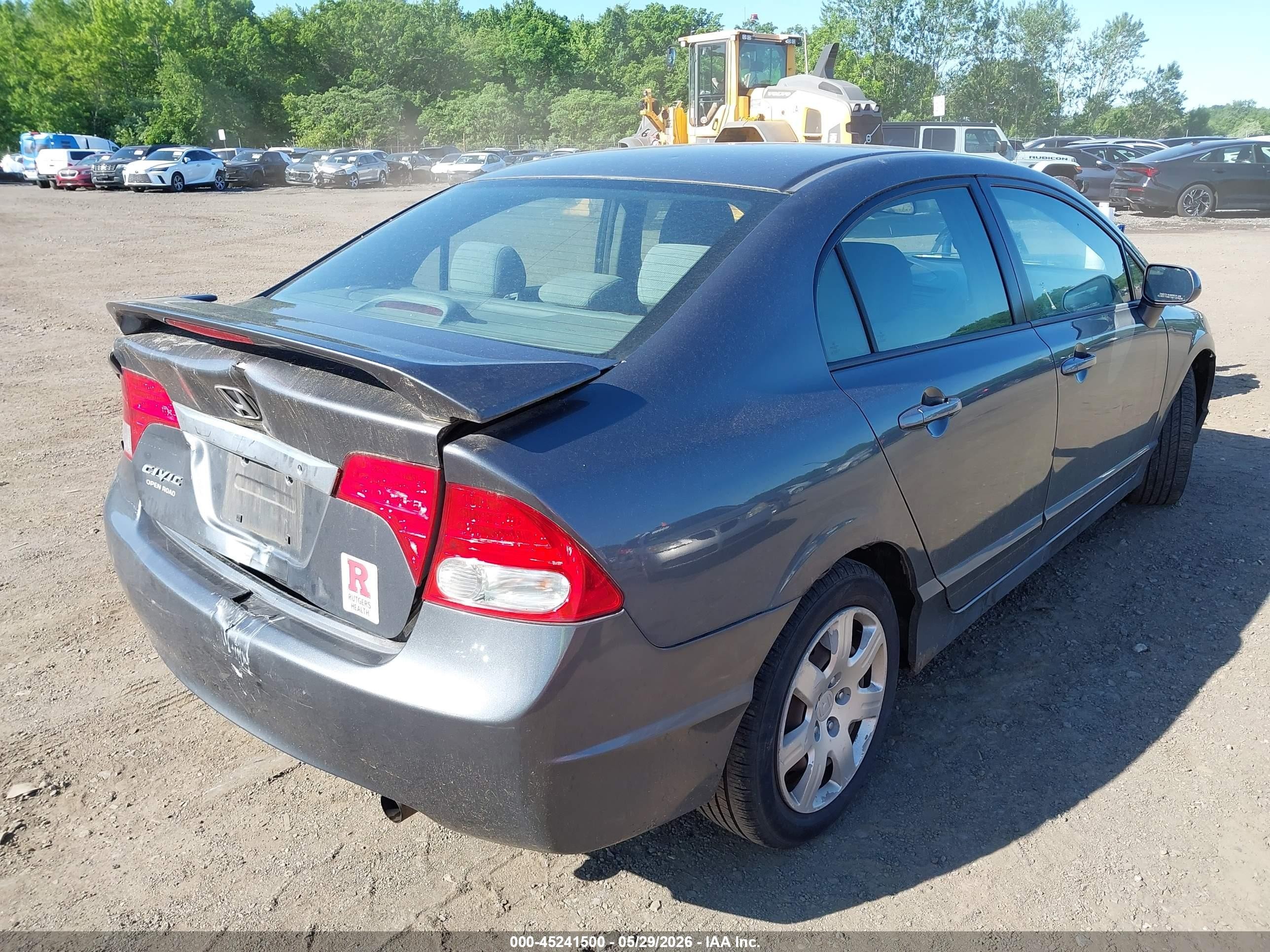2010 Honda Civic Lx Gray vin: 2HGFA1F59AH319704
