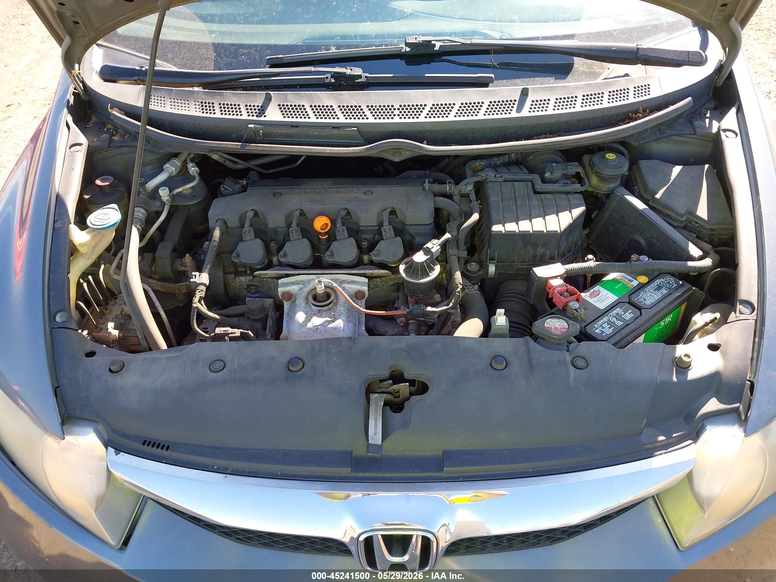2010 Honda Civic Lx Gray vin: 2HGFA1F59AH319704