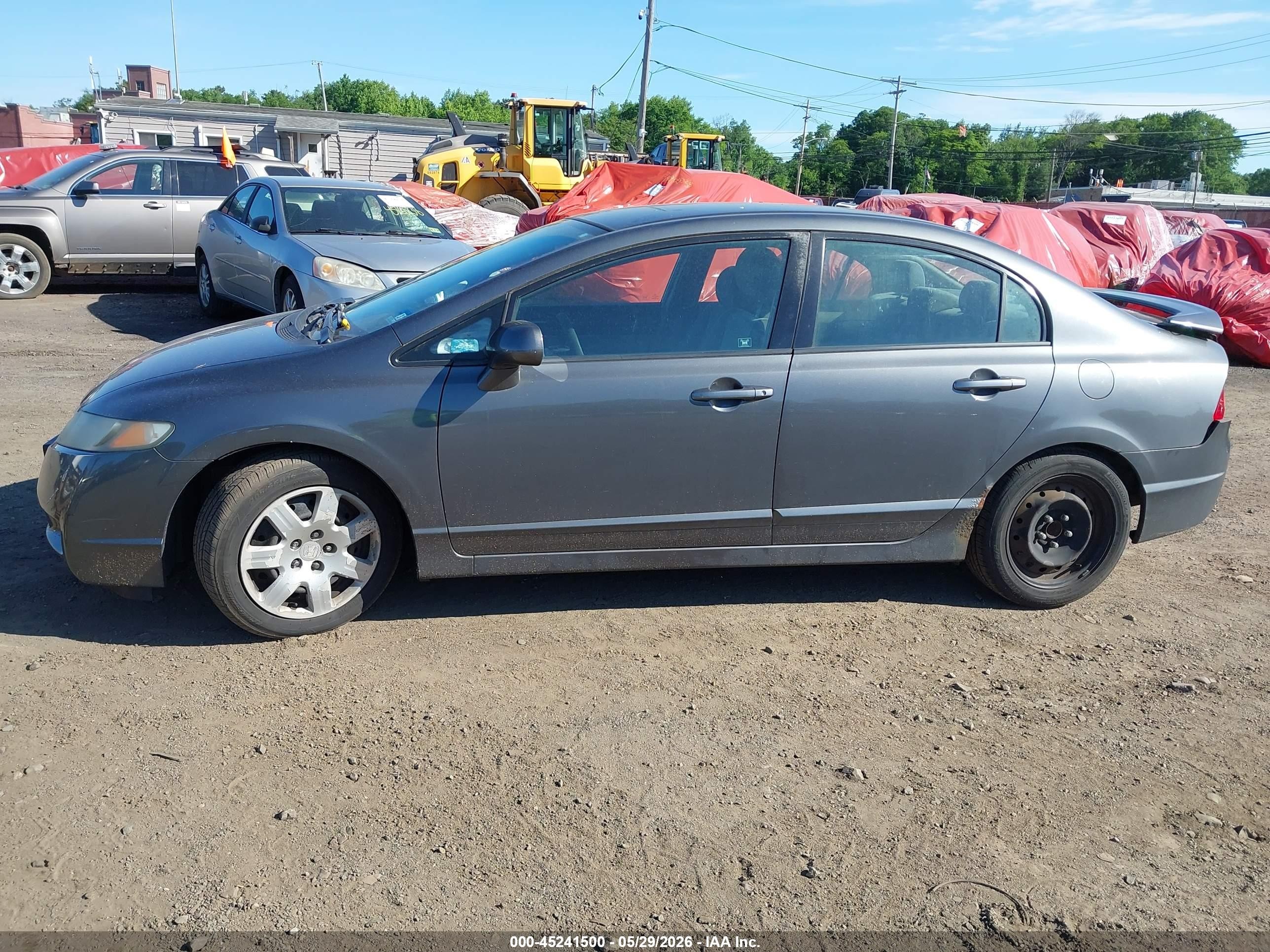 2010 Honda Civic Lx Gray vin: 2HGFA1F59AH319704