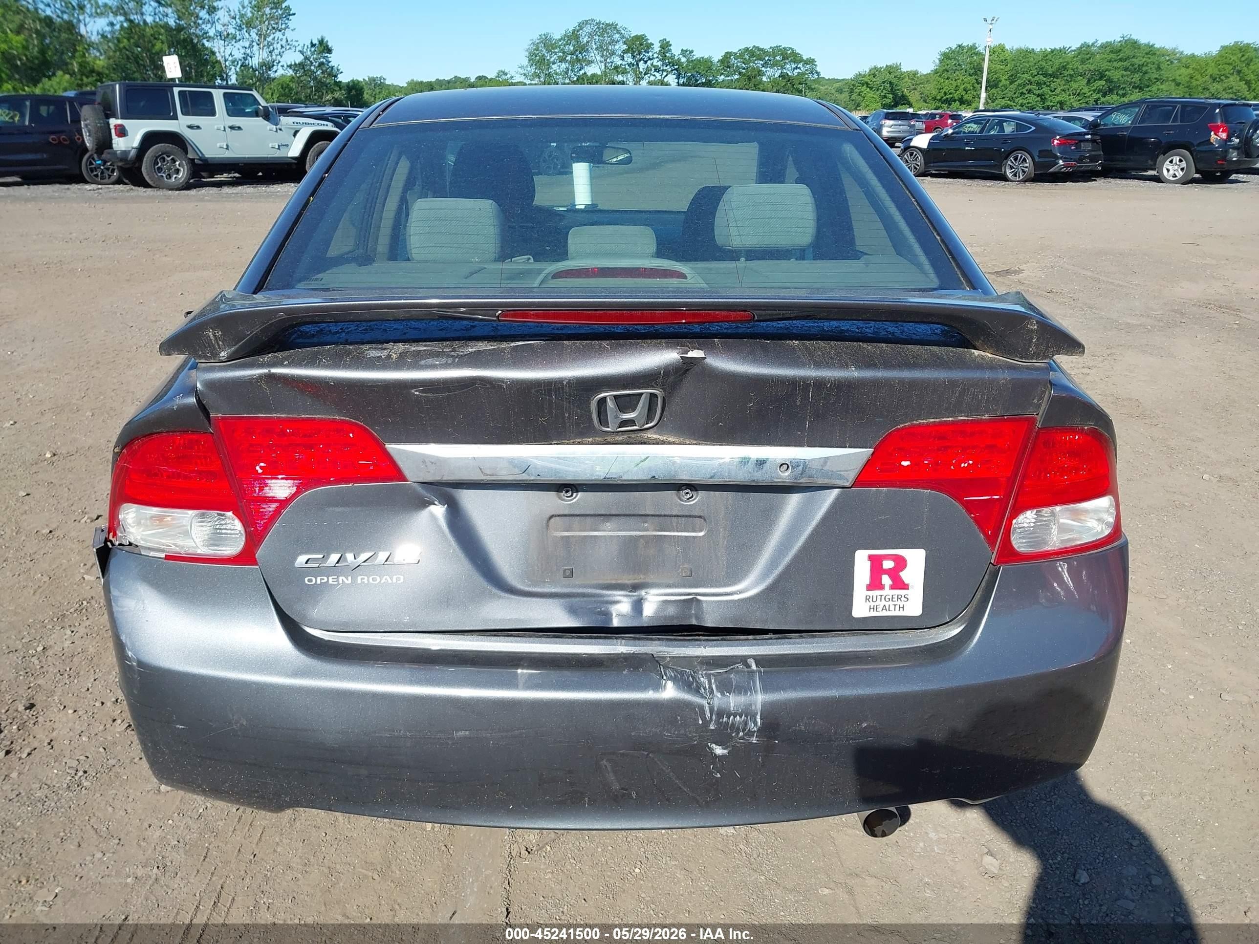 2010 Honda Civic Lx Gray vin: 2HGFA1F59AH319704