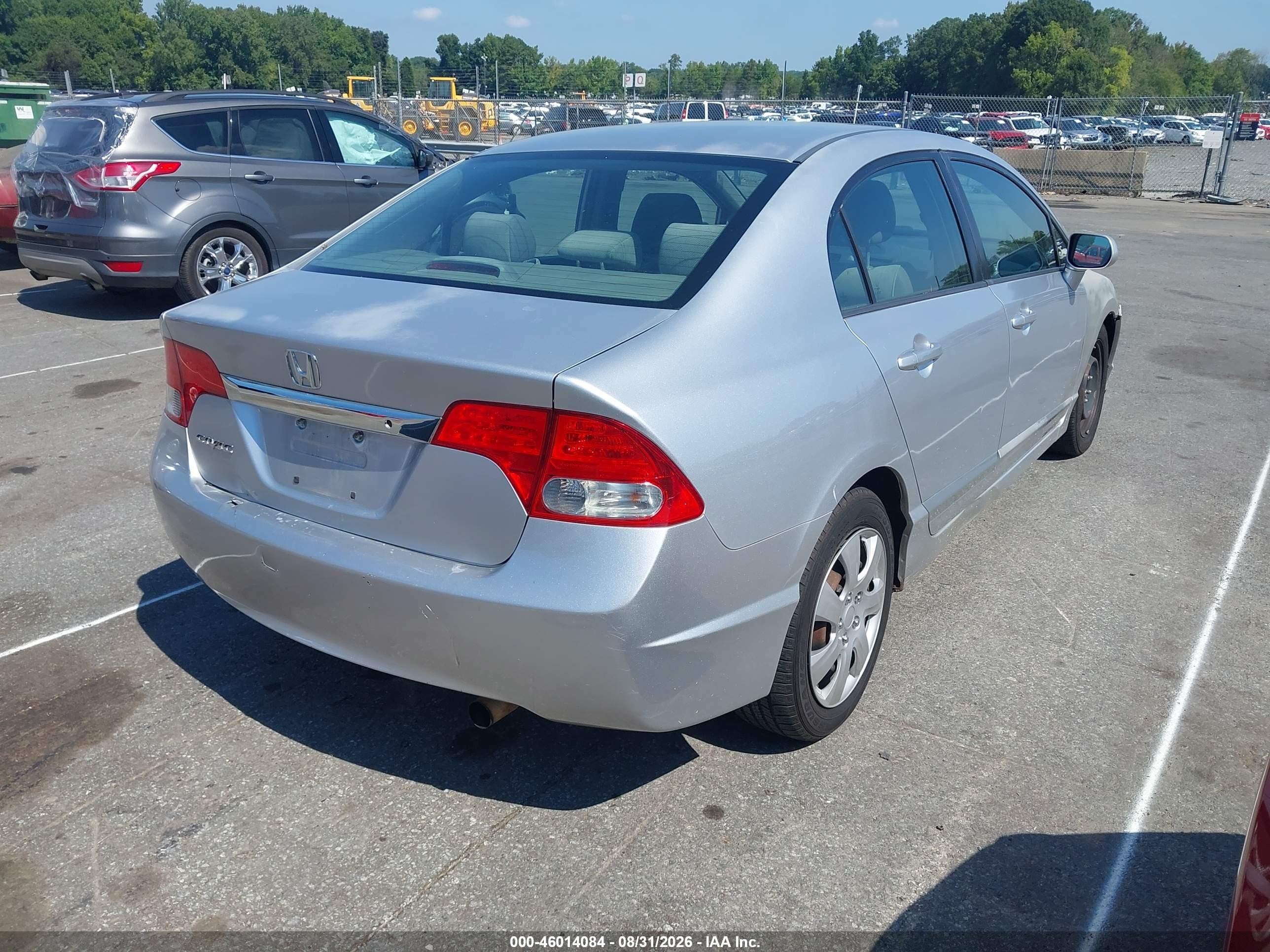 2010 Honda Civic Lx Серебряный vin: 2HGFA1F59AH322473