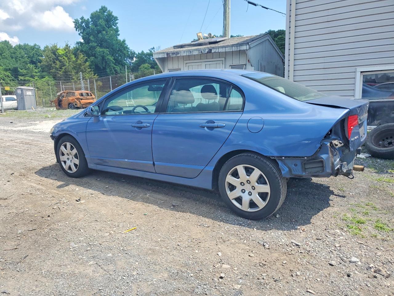 2010 Honda Civic Lx Blue vin: 2HGFA1F59AH322750