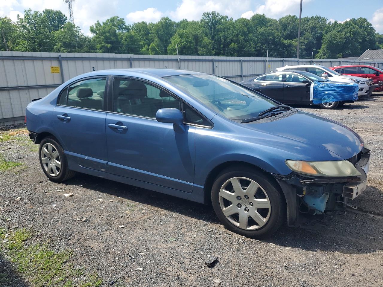 2010 Honda Civic Lx Blue vin: 2HGFA1F59AH322750