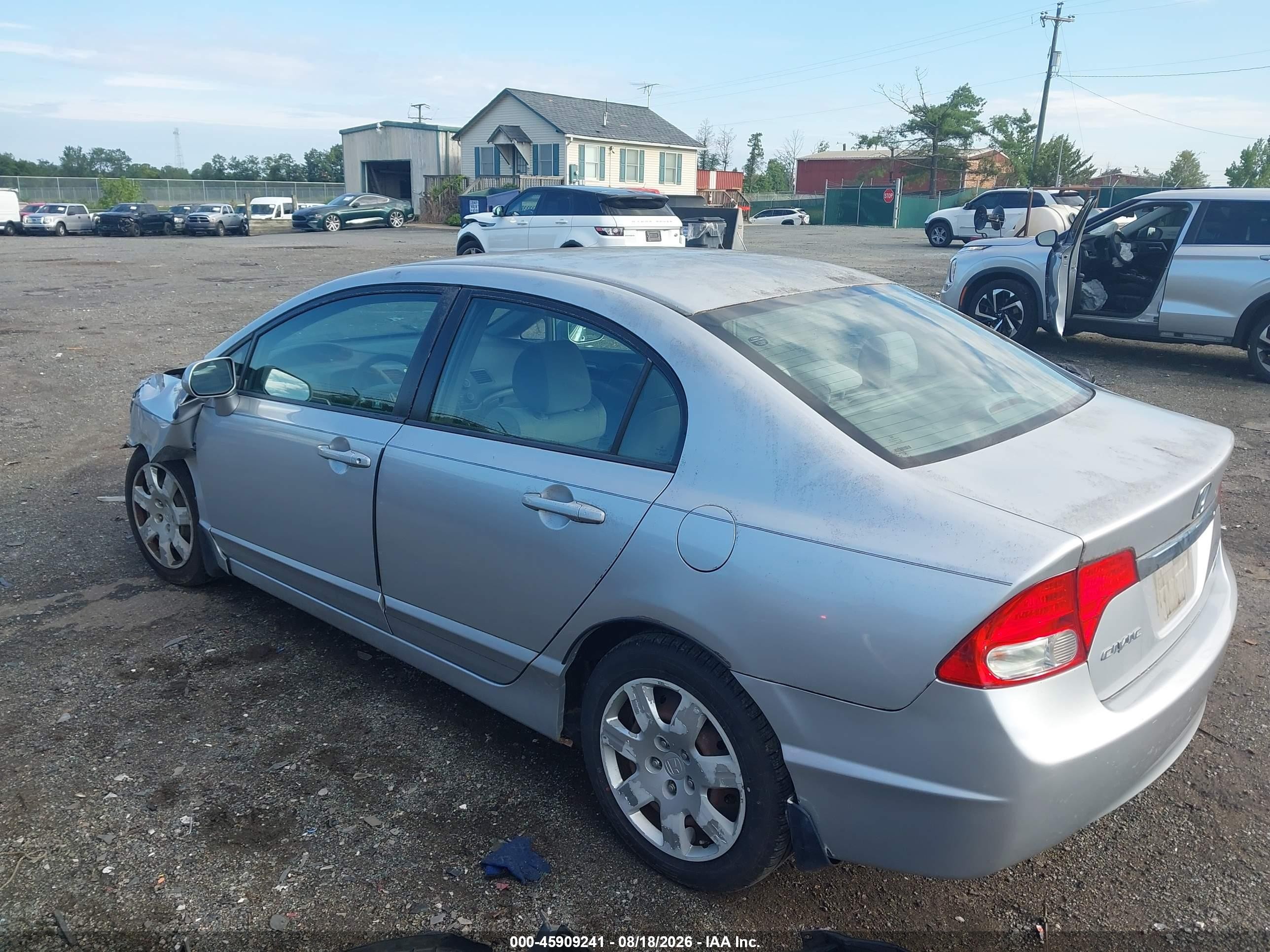 2010 Honda Civic Lx Silver vin: 2HGFA1F59AH323624