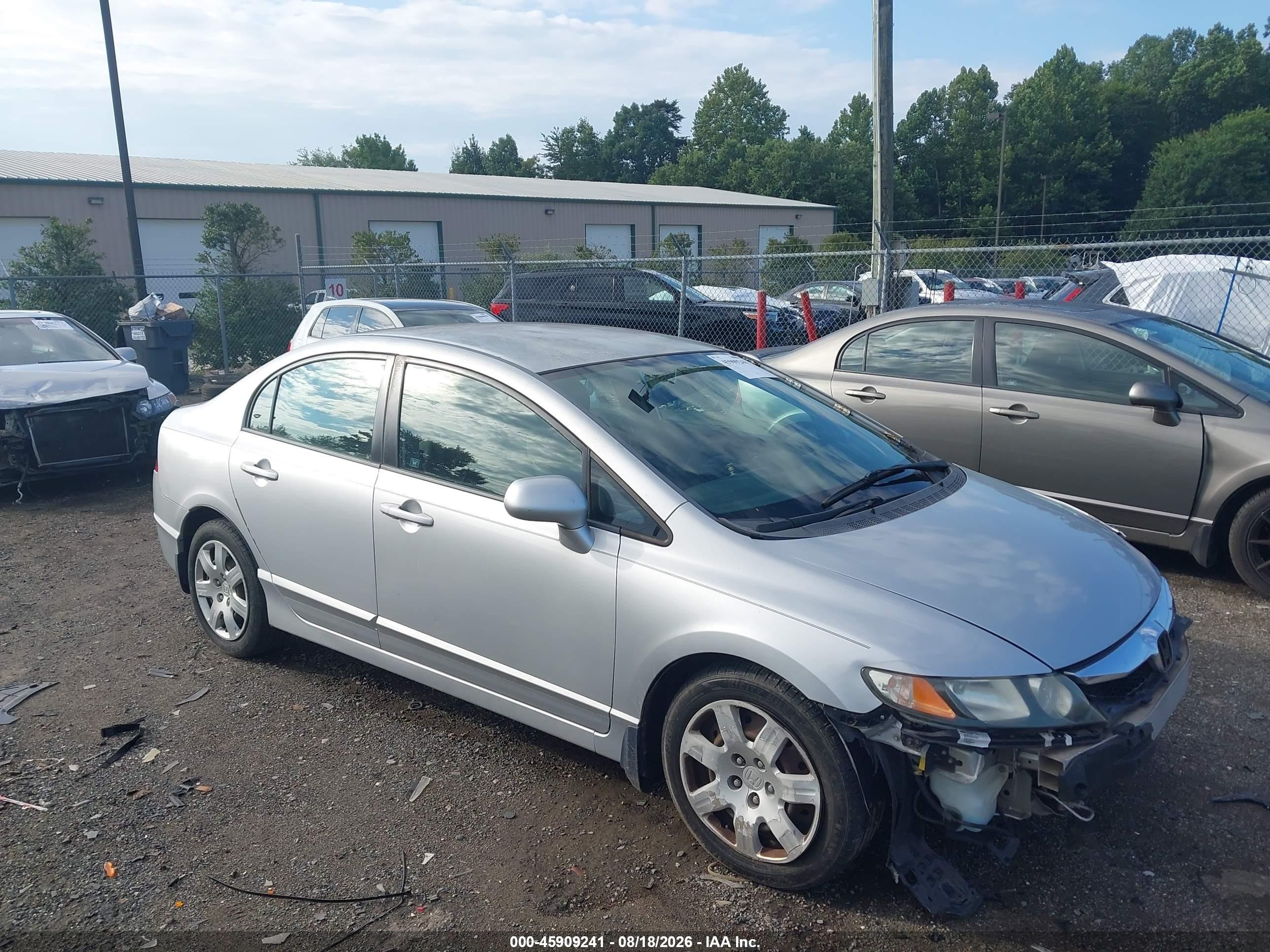 2010 Honda Civic Lx Silver vin: 2HGFA1F59AH323624