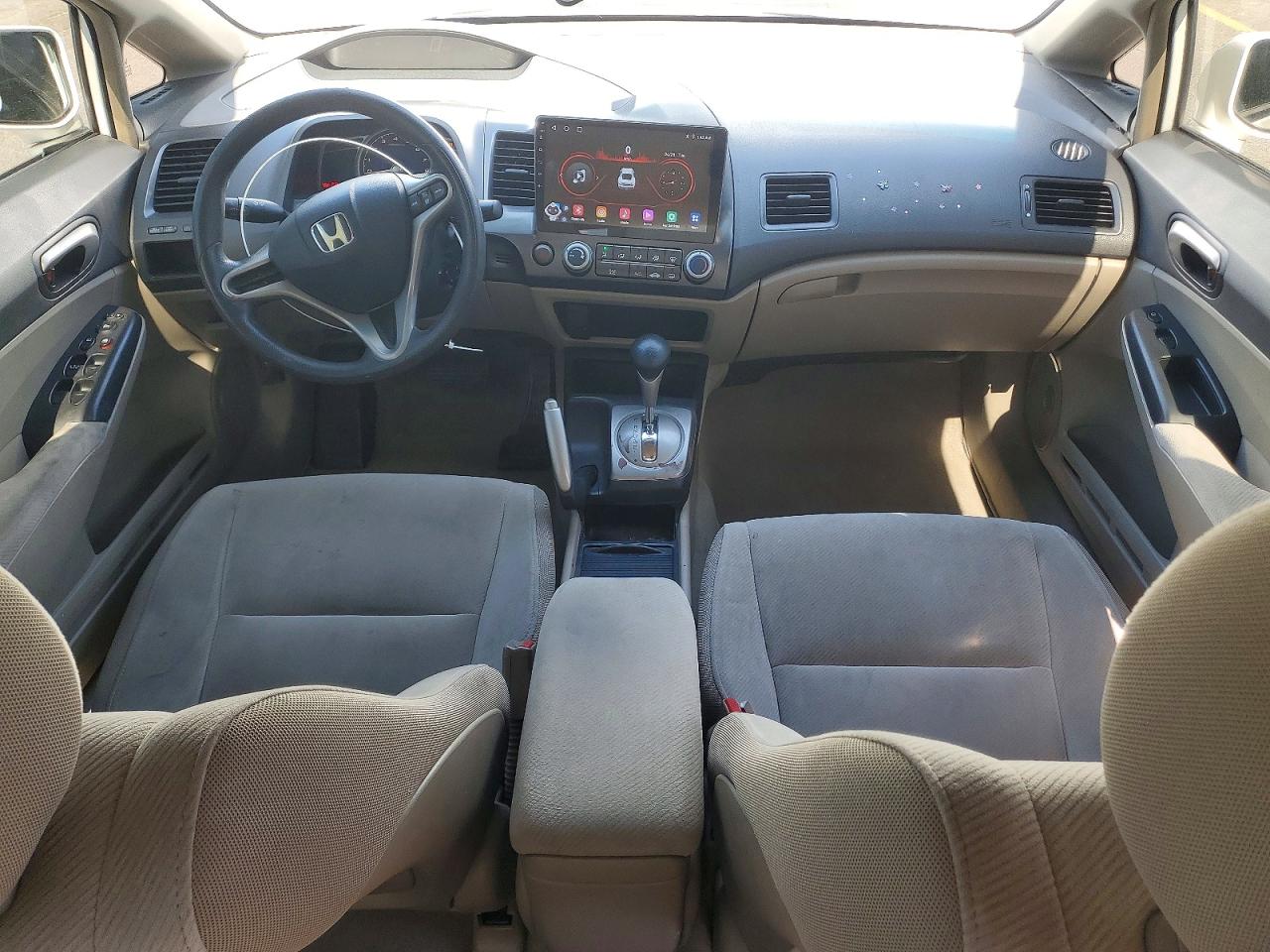 2010 Honda Civic Lx White vin: 2HGFA1F59AH515528
