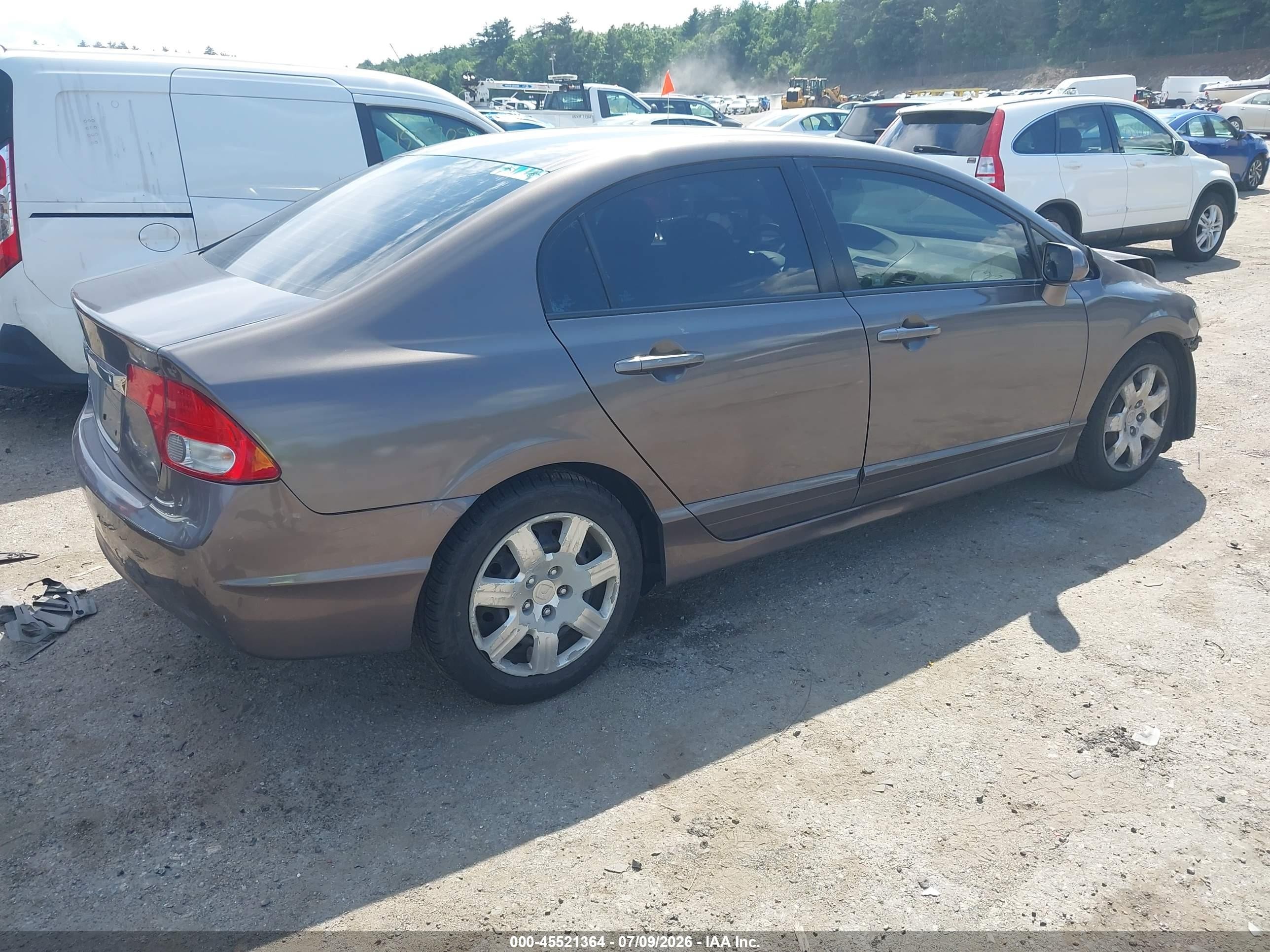 2010 Honda Civic Lx Gray vin: 2HGFA1F59AH517389