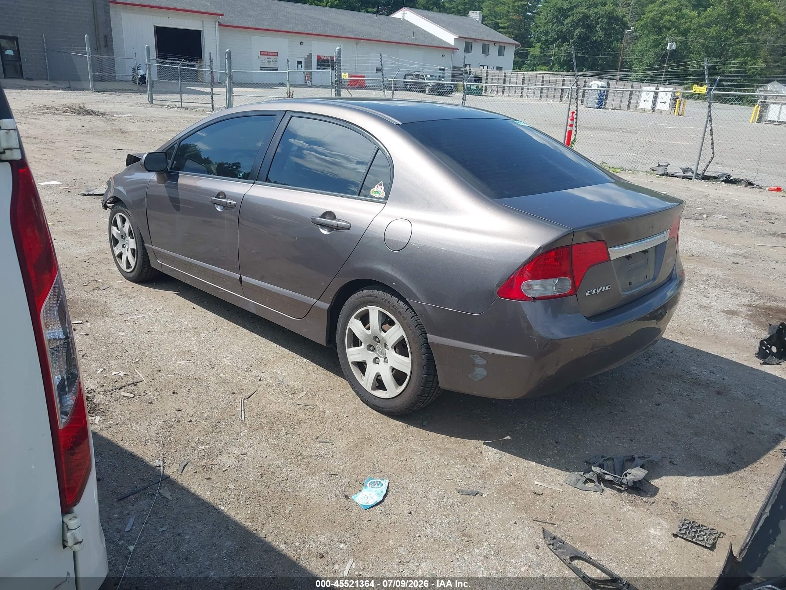 2010 Honda Civic Lx Gray vin: 2HGFA1F59AH517389