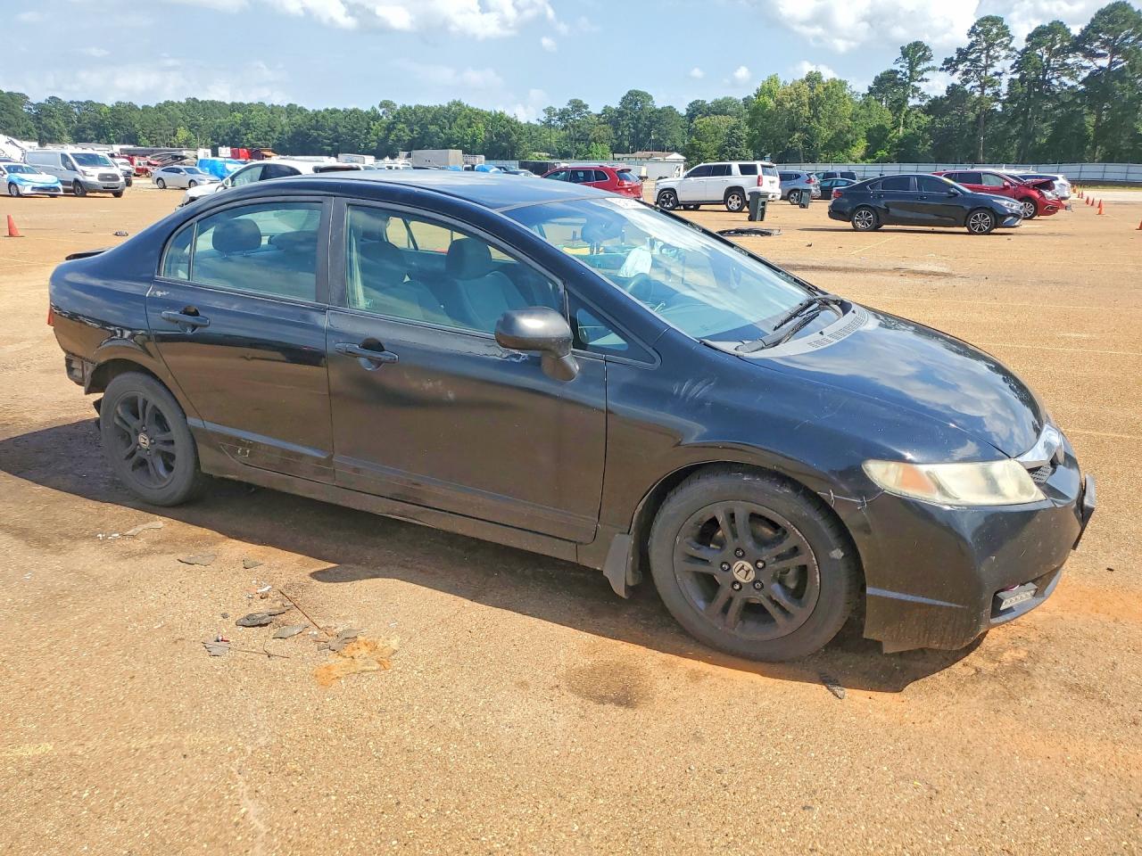2010 Honda Civic Lx Black vin: 2HGFA1F59AH532751