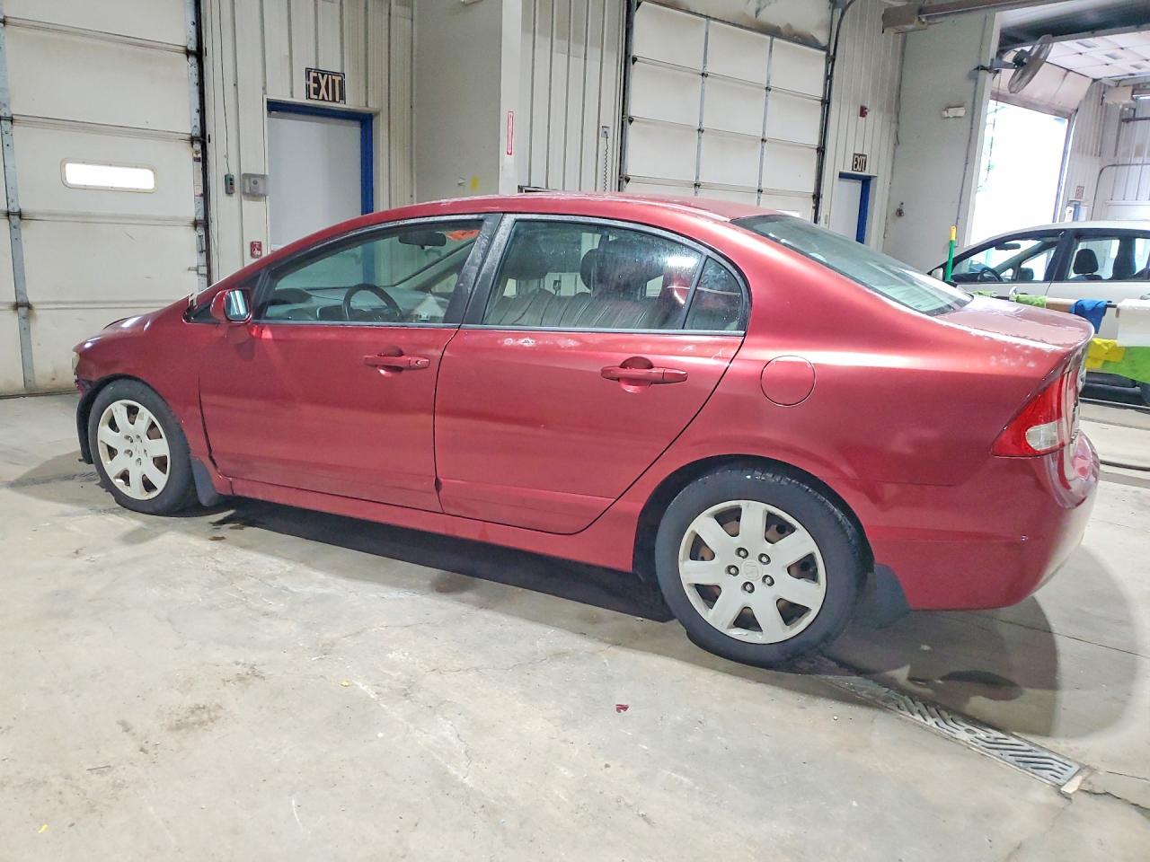 2010 Honda Civic Lx Burgundy vin: 2HGFA1F59AH538551